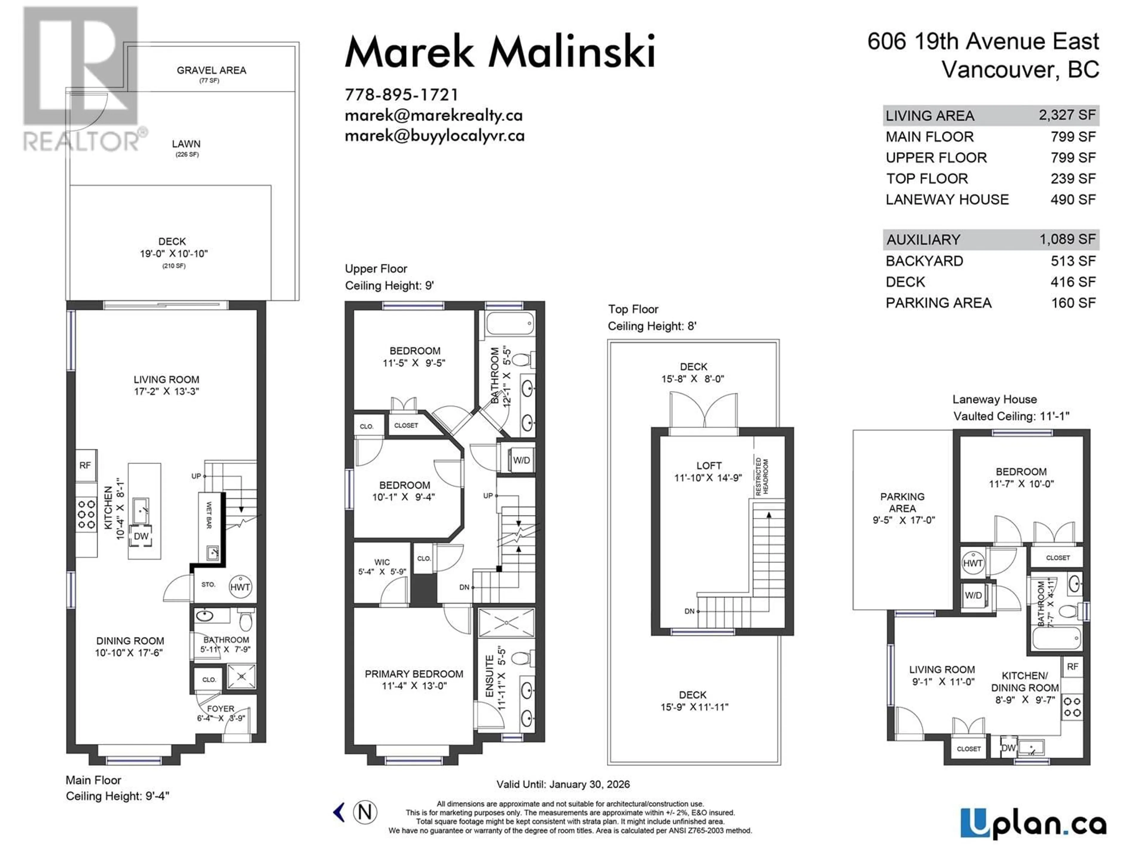 Floor plan for 606 E 19TH AVENUE, Vancouver British Columbia V5V1K2