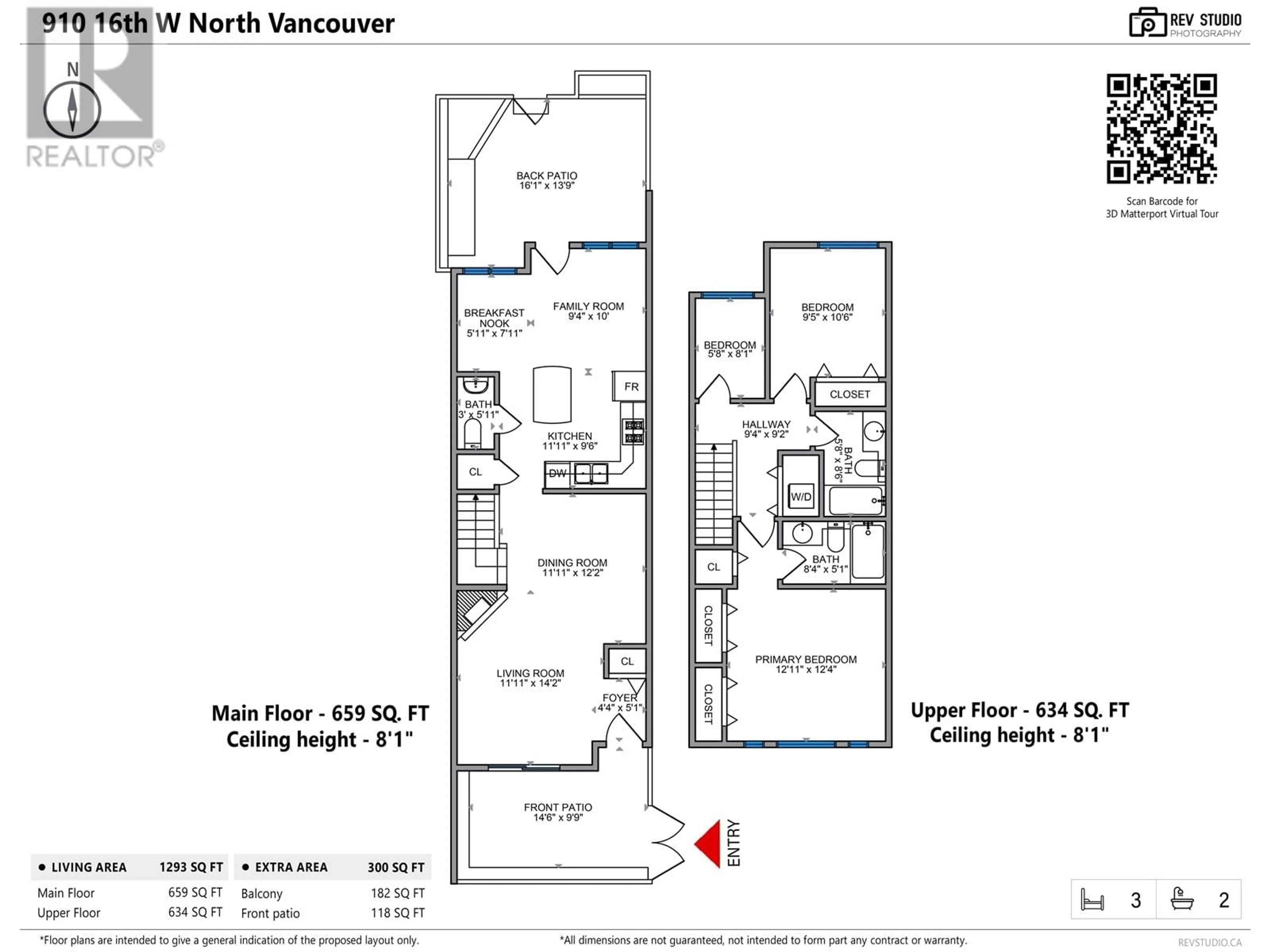 Floor plan for 1 910 W 16TH STREET, North Vancouver British Columbia V7P1R3