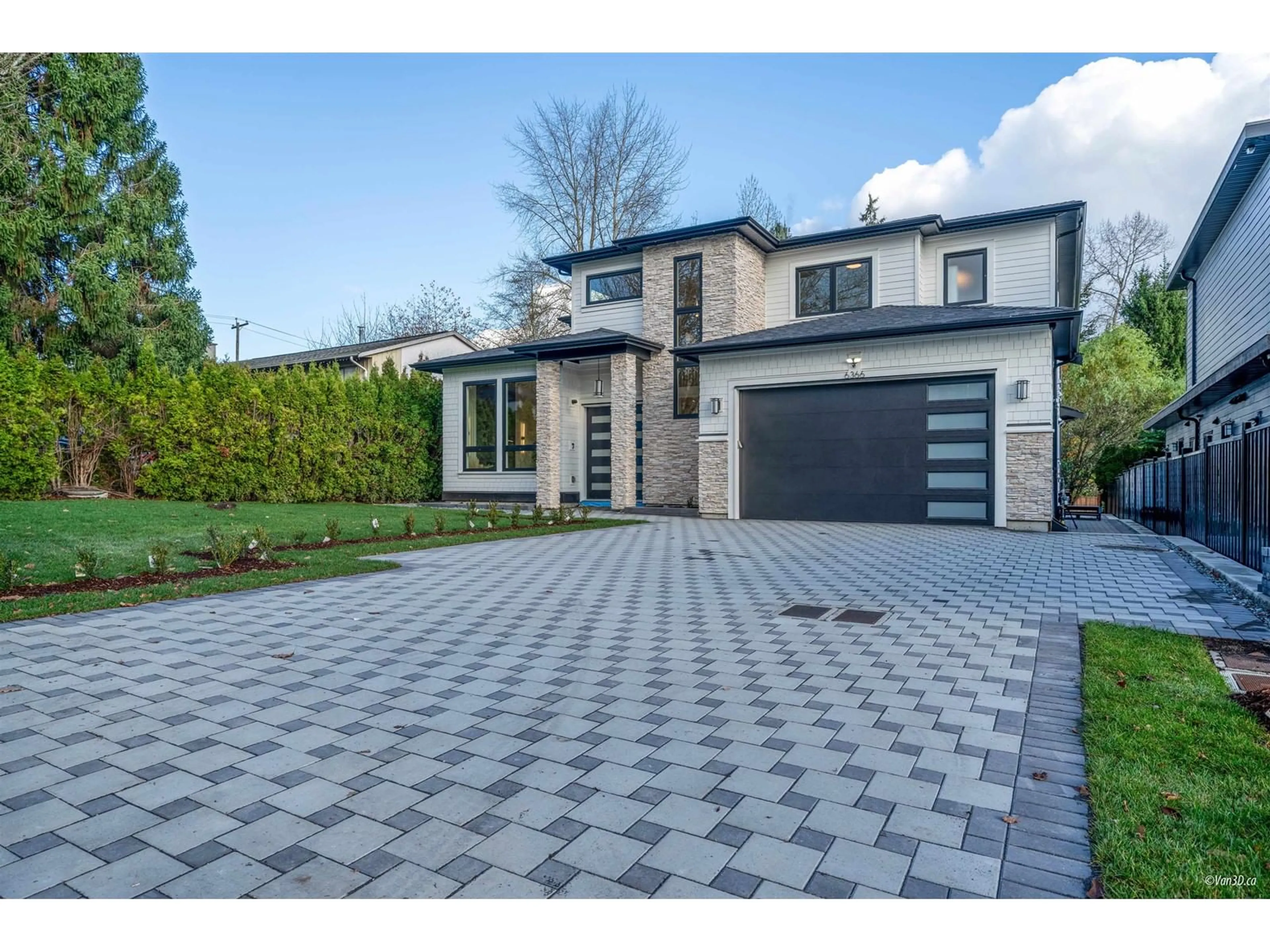 Home with brick exterior material, street for 6366 193B, Surrey British Columbia V3S7L6