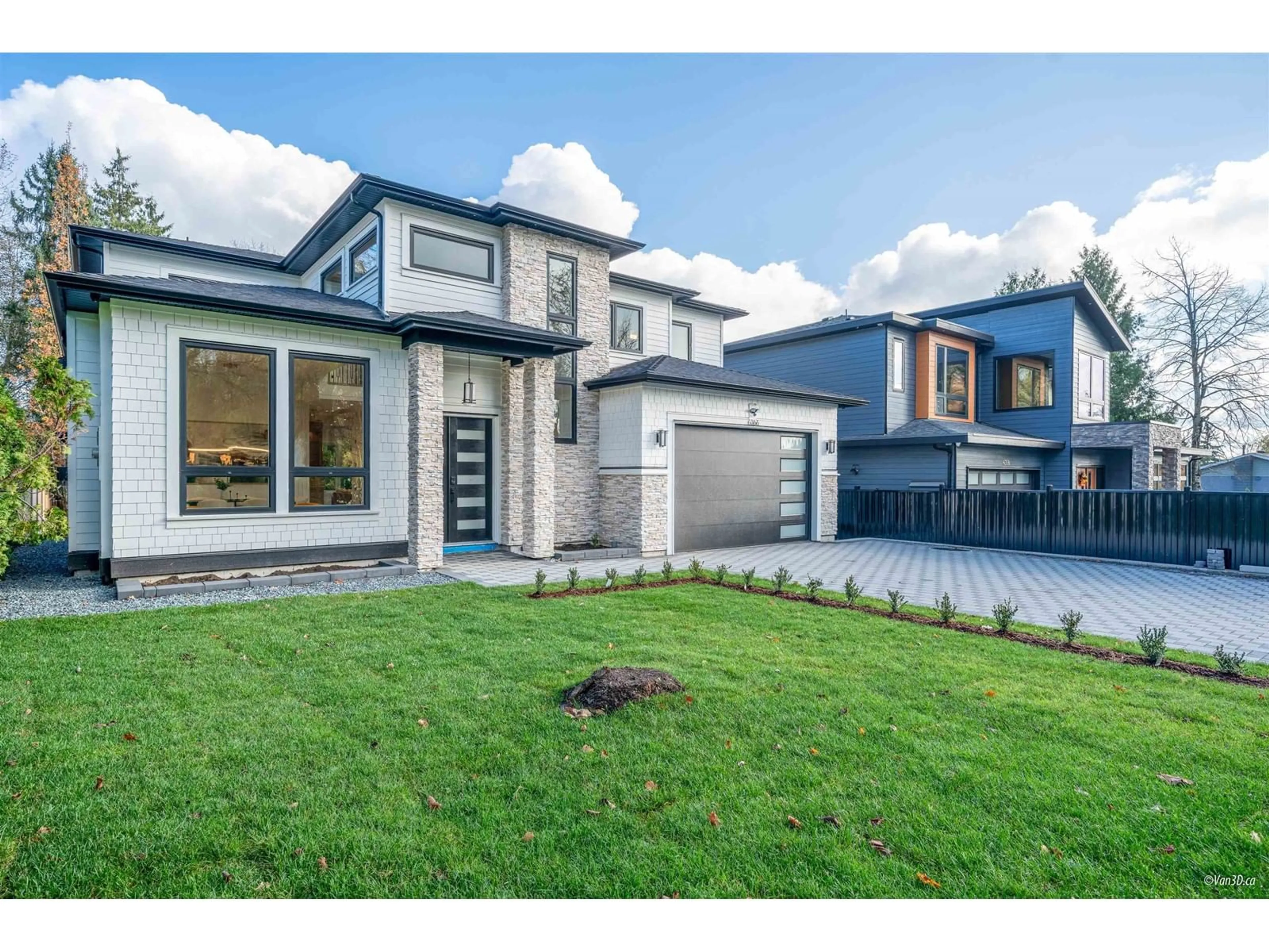 Home with brick exterior material, street for 6366 193B, Surrey British Columbia V3S7L6