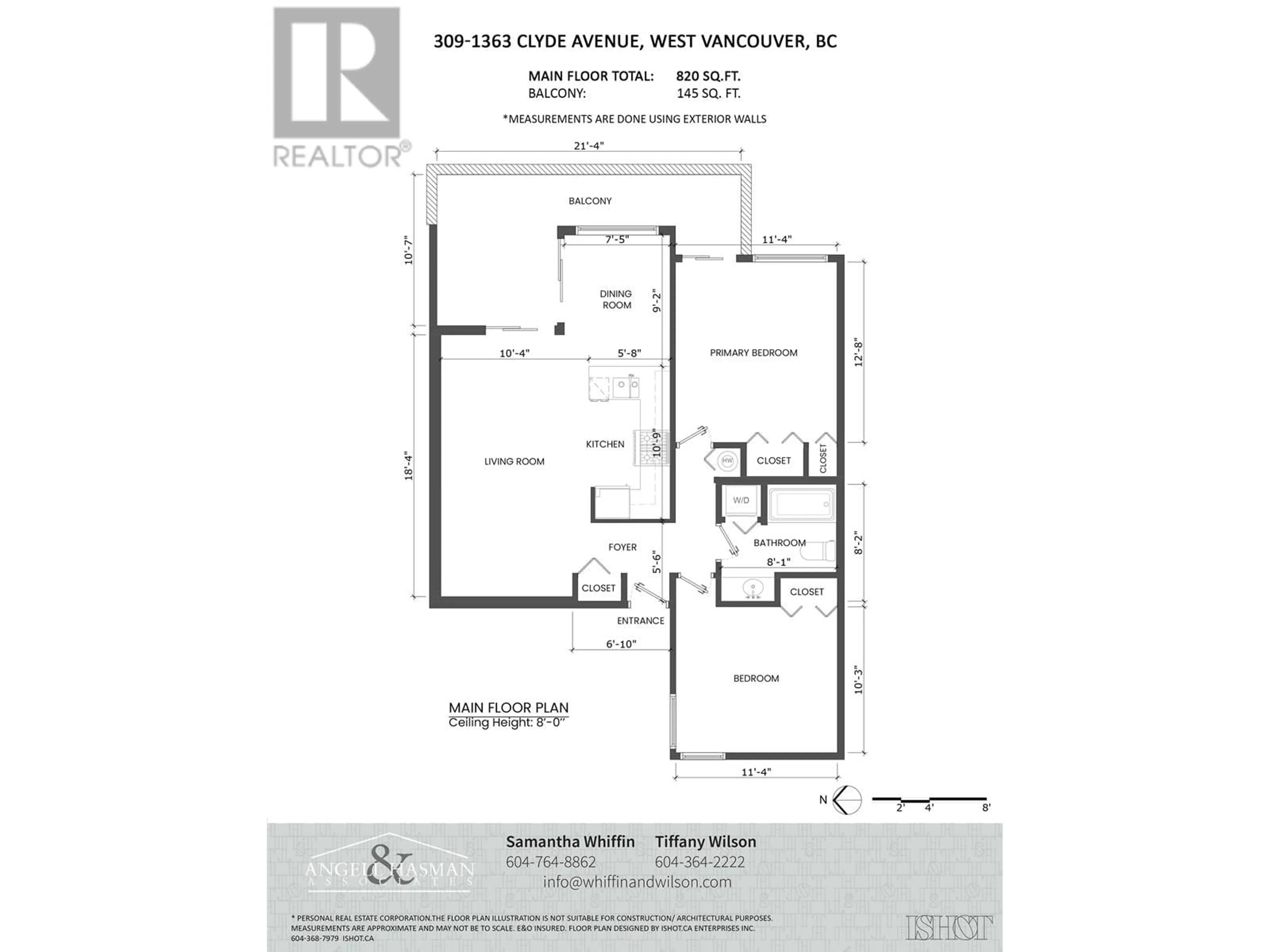 Floor plan for 309 1363 CLYDE AVENUE, West Vancouver British Columbia V7T2W9