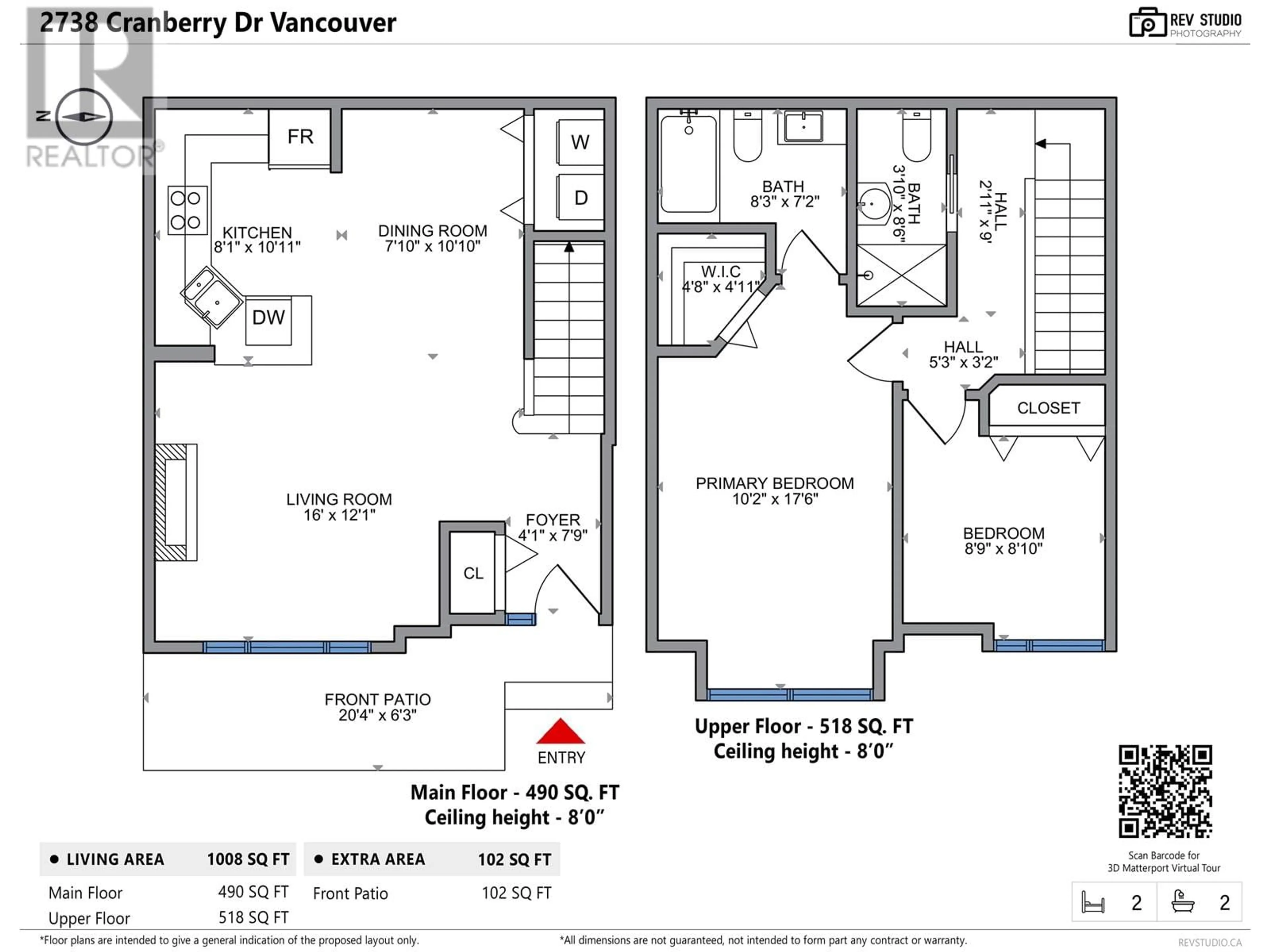 Floor plan for 2738 CRANBERRY DRIVE, Vancouver British Columbia V6K4T9