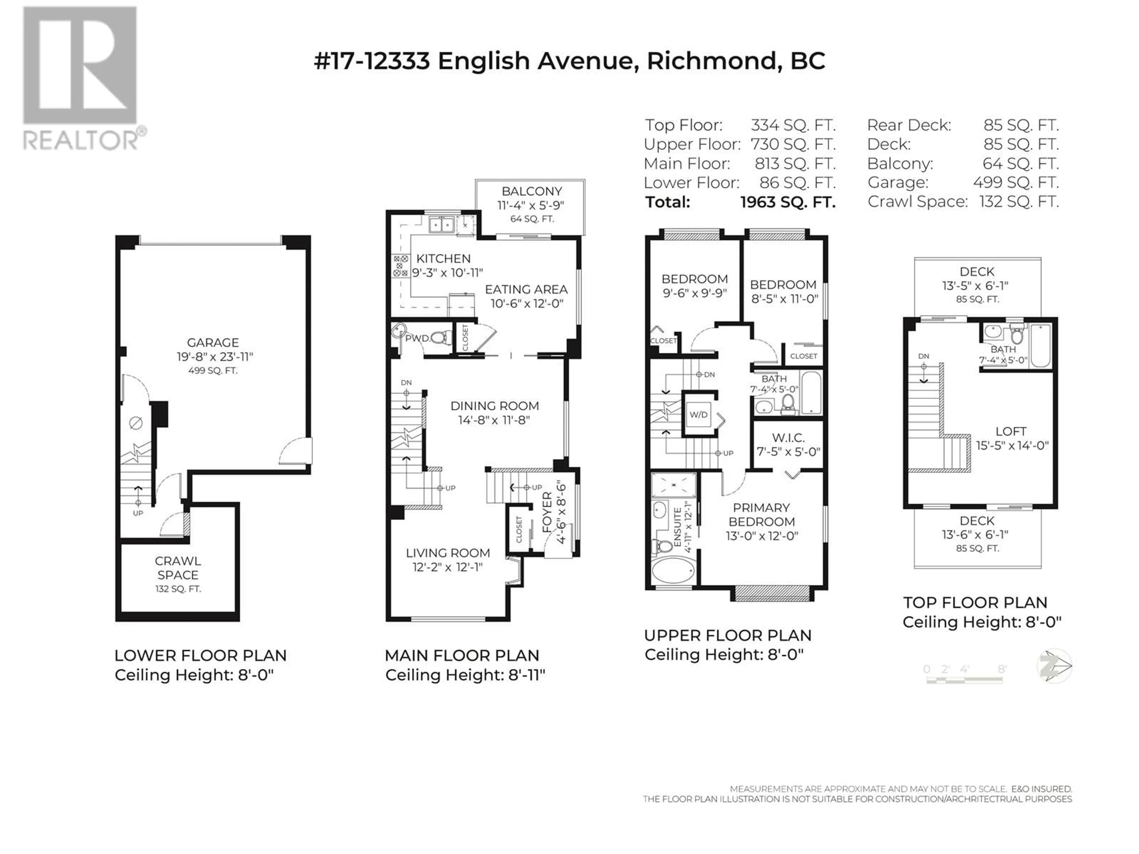 Floor plan for 17 12333 ENGLISH AVENUE, Richmond British Columbia V7E6T2