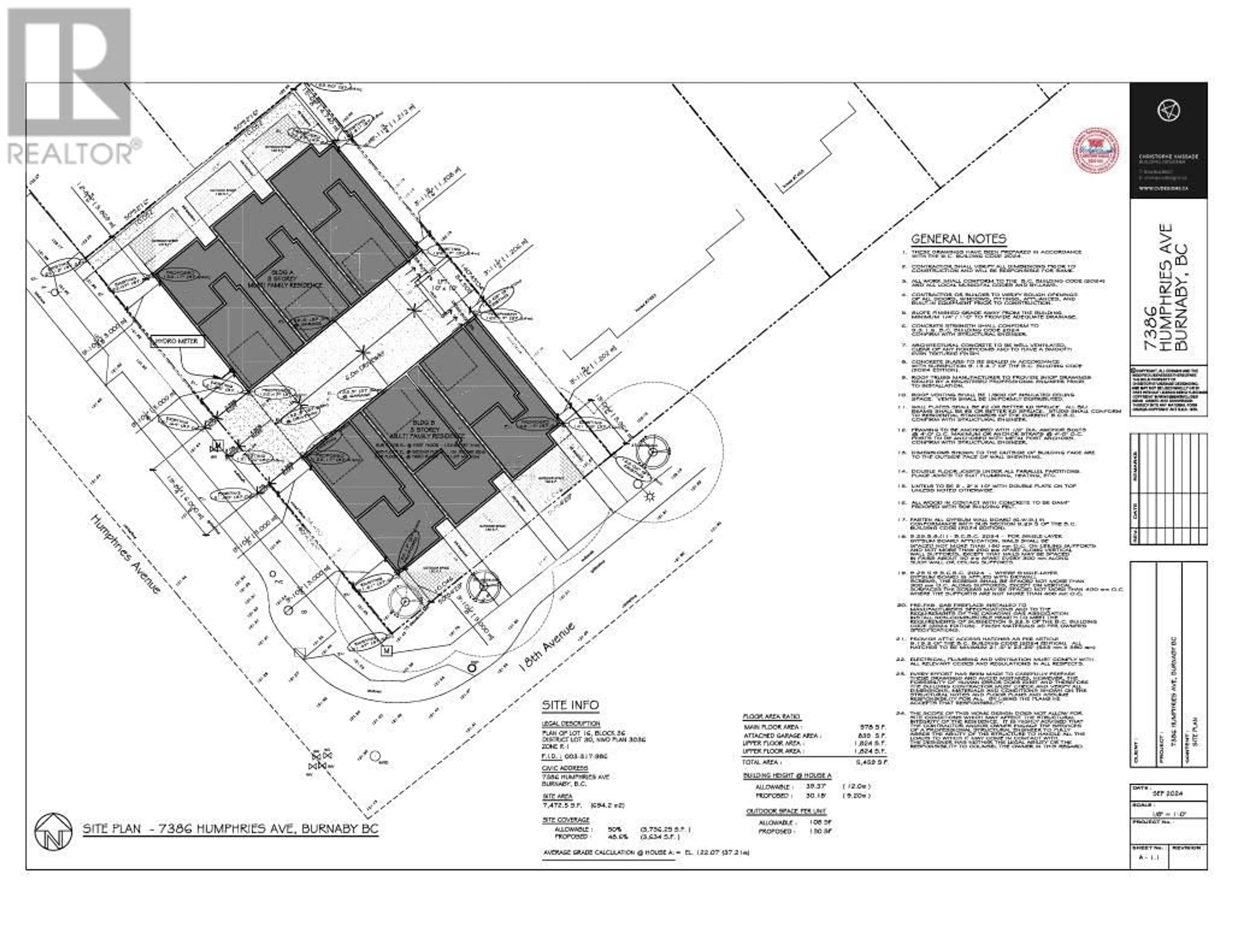 Floor plan for 7386 HUMPHRIES AVENUE, Burnaby British Columbia V3N3E5