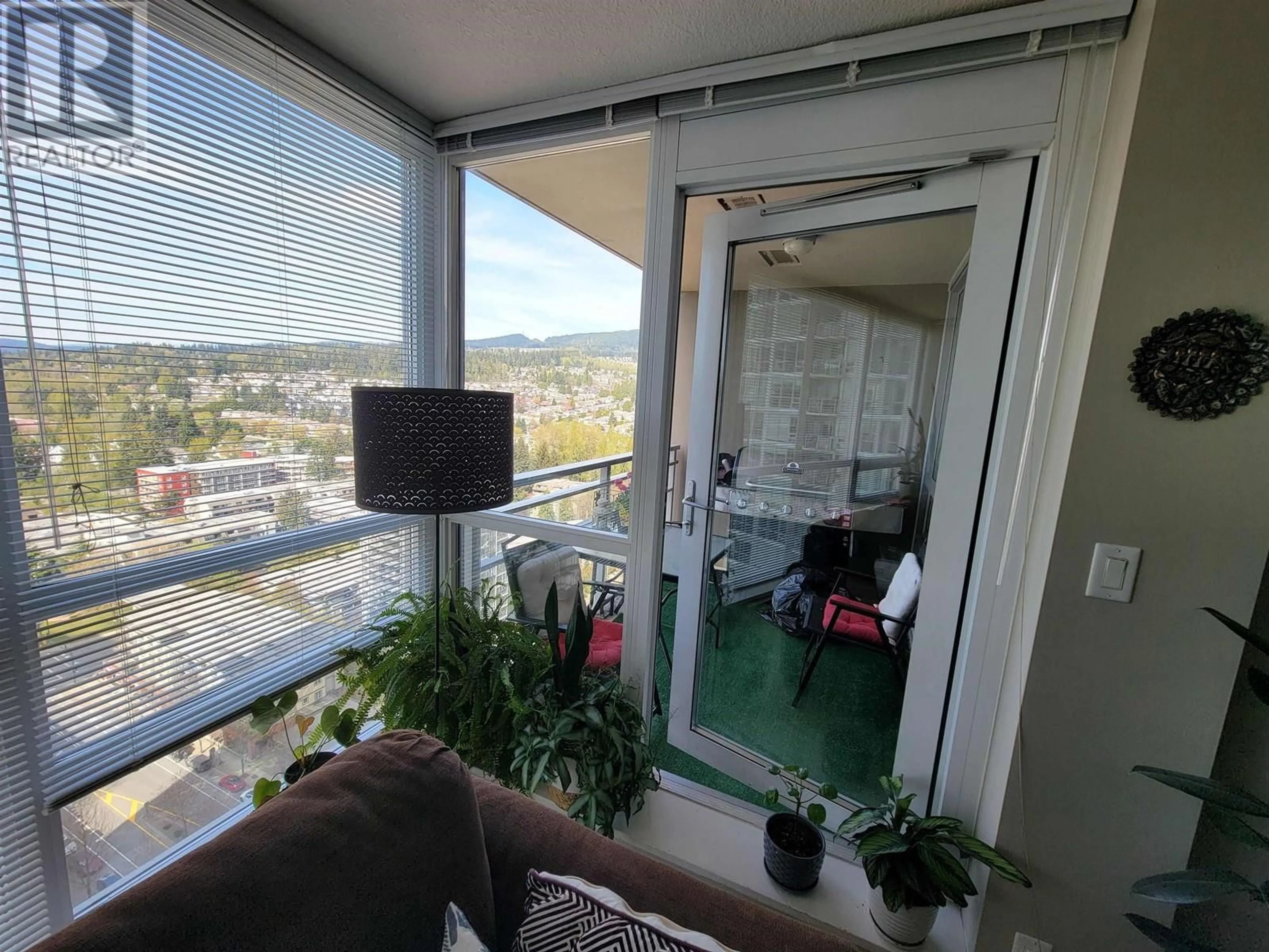 Balcony in the apartment, mountain view for 2807 2978 GLEN DRIVE, Coquitlam British Columbia V3B0C3