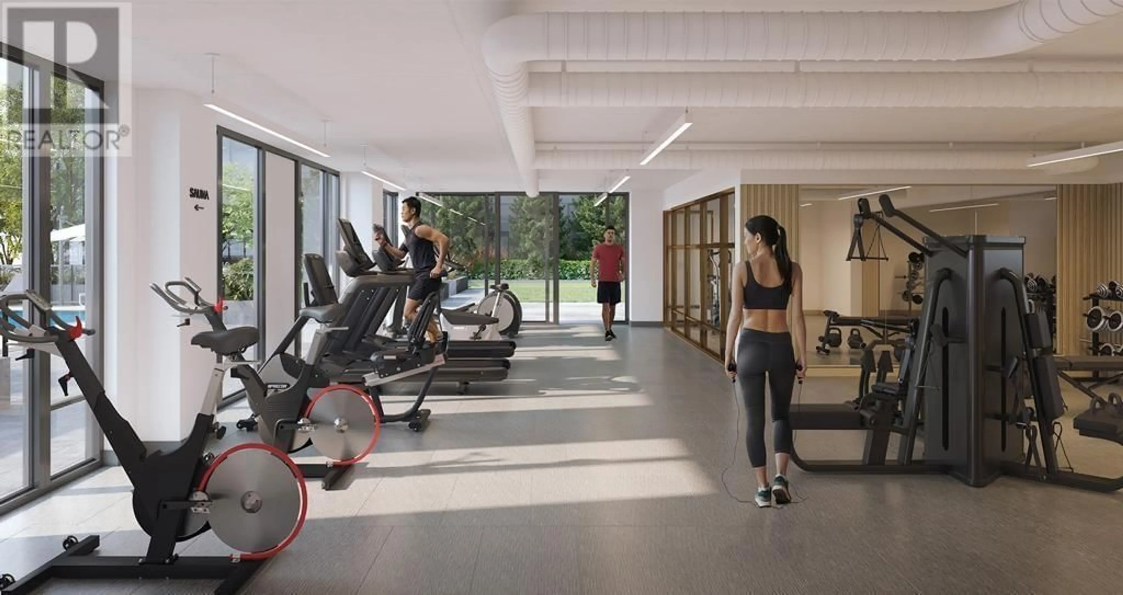 Gym or fitness room for 1301 5591 NO. 3 ROAD, Richmond British Columbia V6X2C7