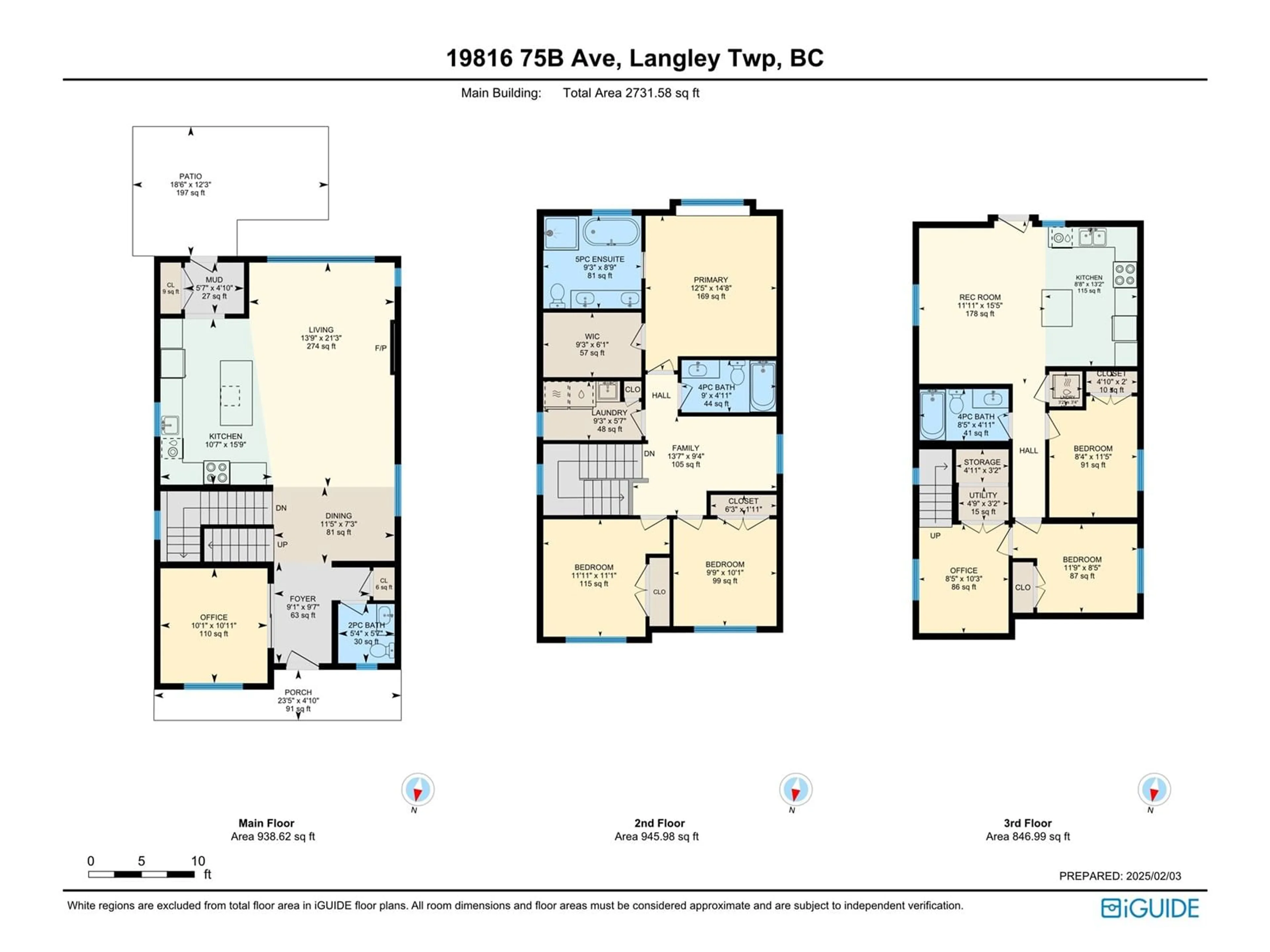 Floor plan for 19816 75B AVENUE, Langley British Columbia V2Y5K3