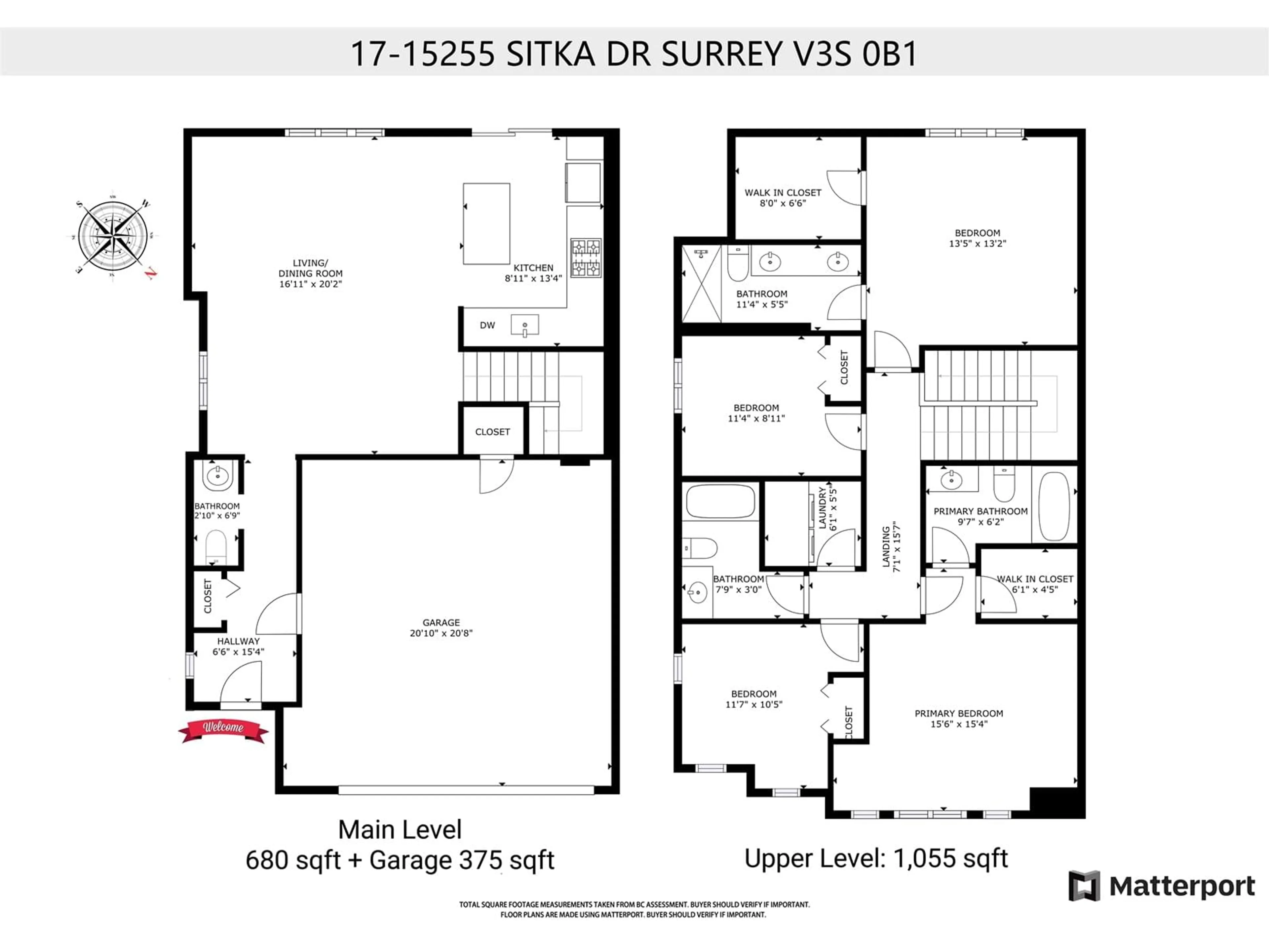 Floor plan for 17 15255 SITKA DRIVE, Surrey British Columbia V3S0B1