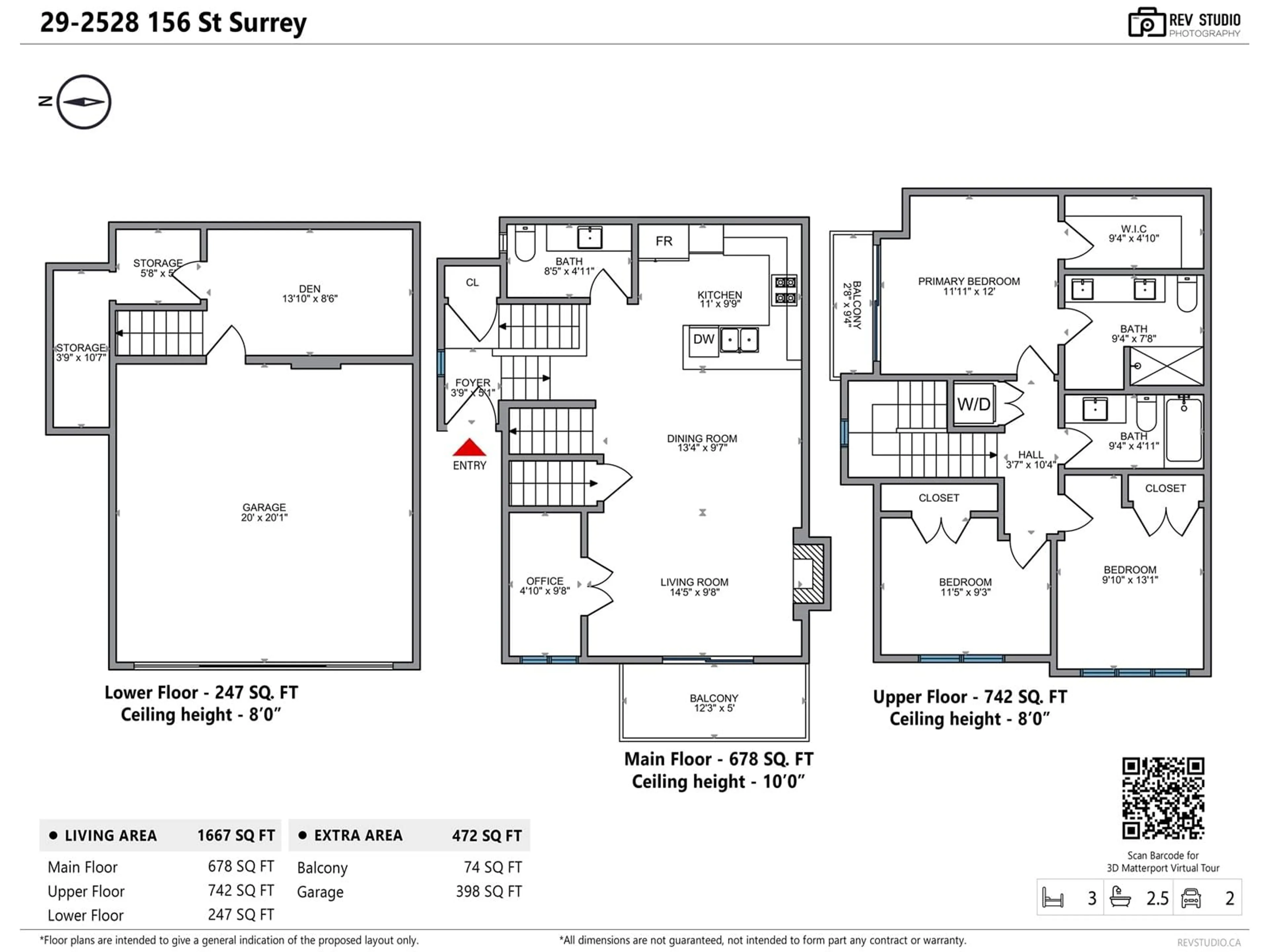Floor plan for 29 - 2528 156, Surrey British Columbia V4P0E7