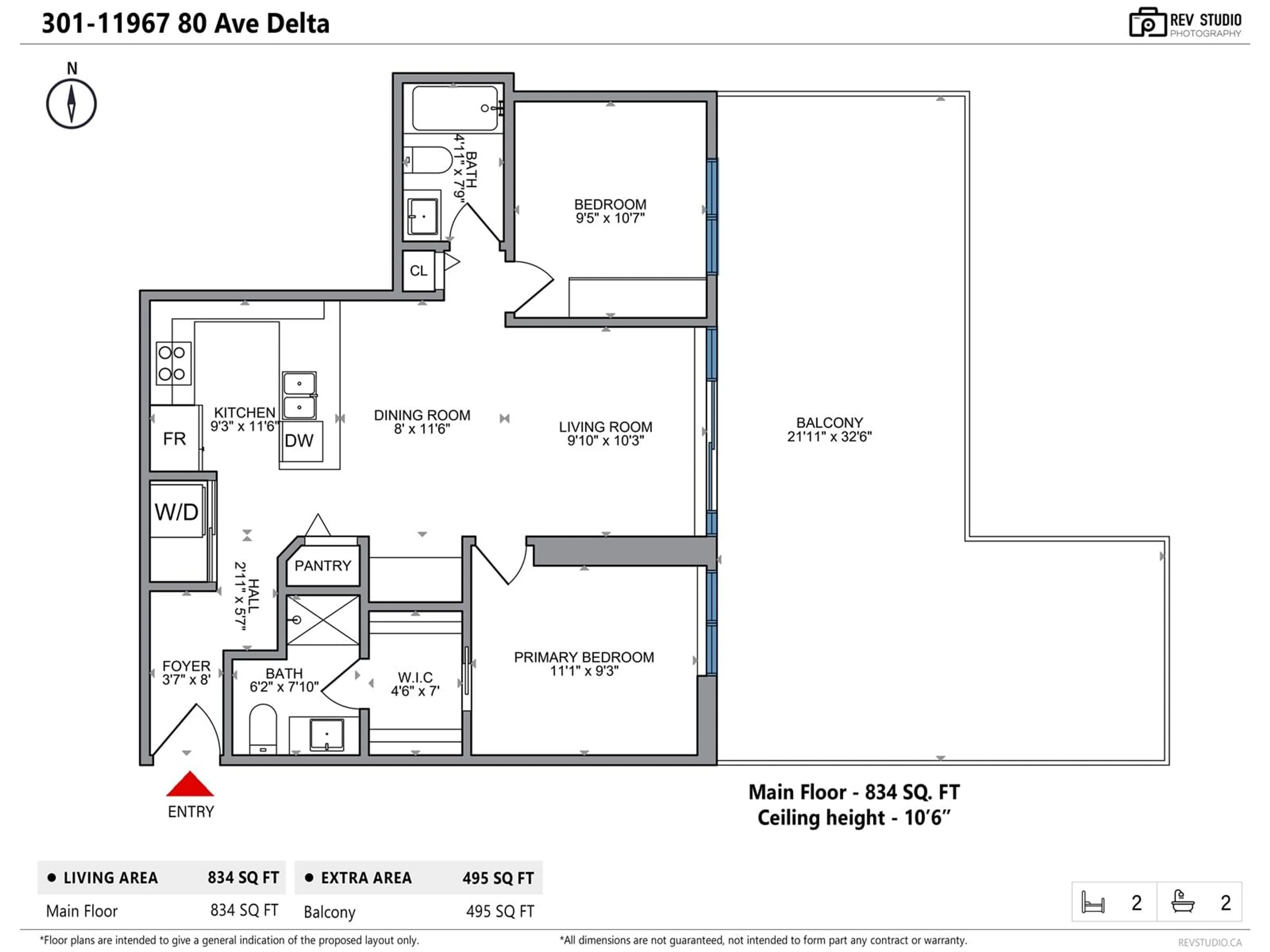 Floor plan for 301 11967 80 AVENUE, Delta British Columbia V4C0E2