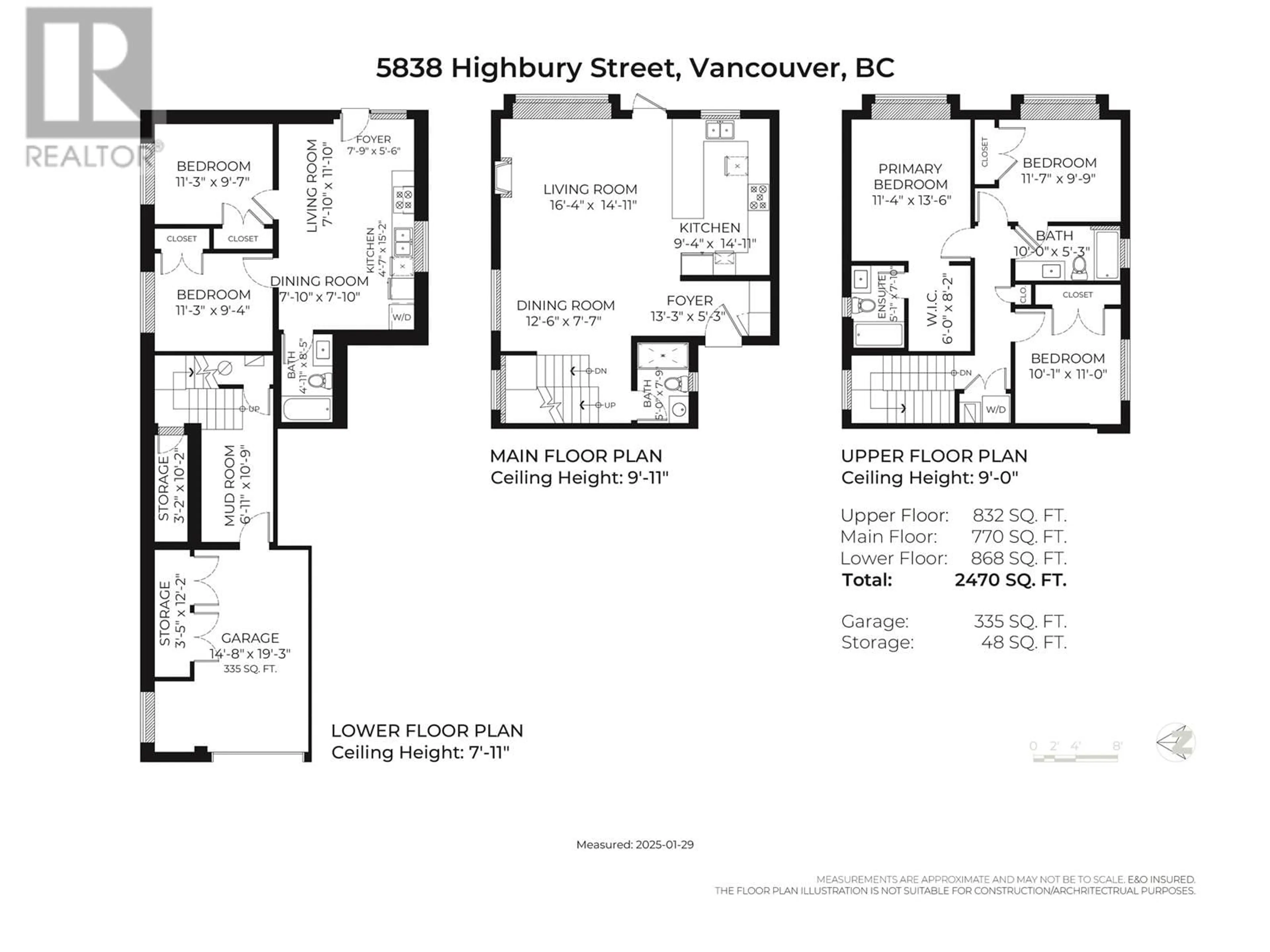 Floor plan for 5838 HIGHBURY STREET, Vancouver British Columbia V6N1Z1