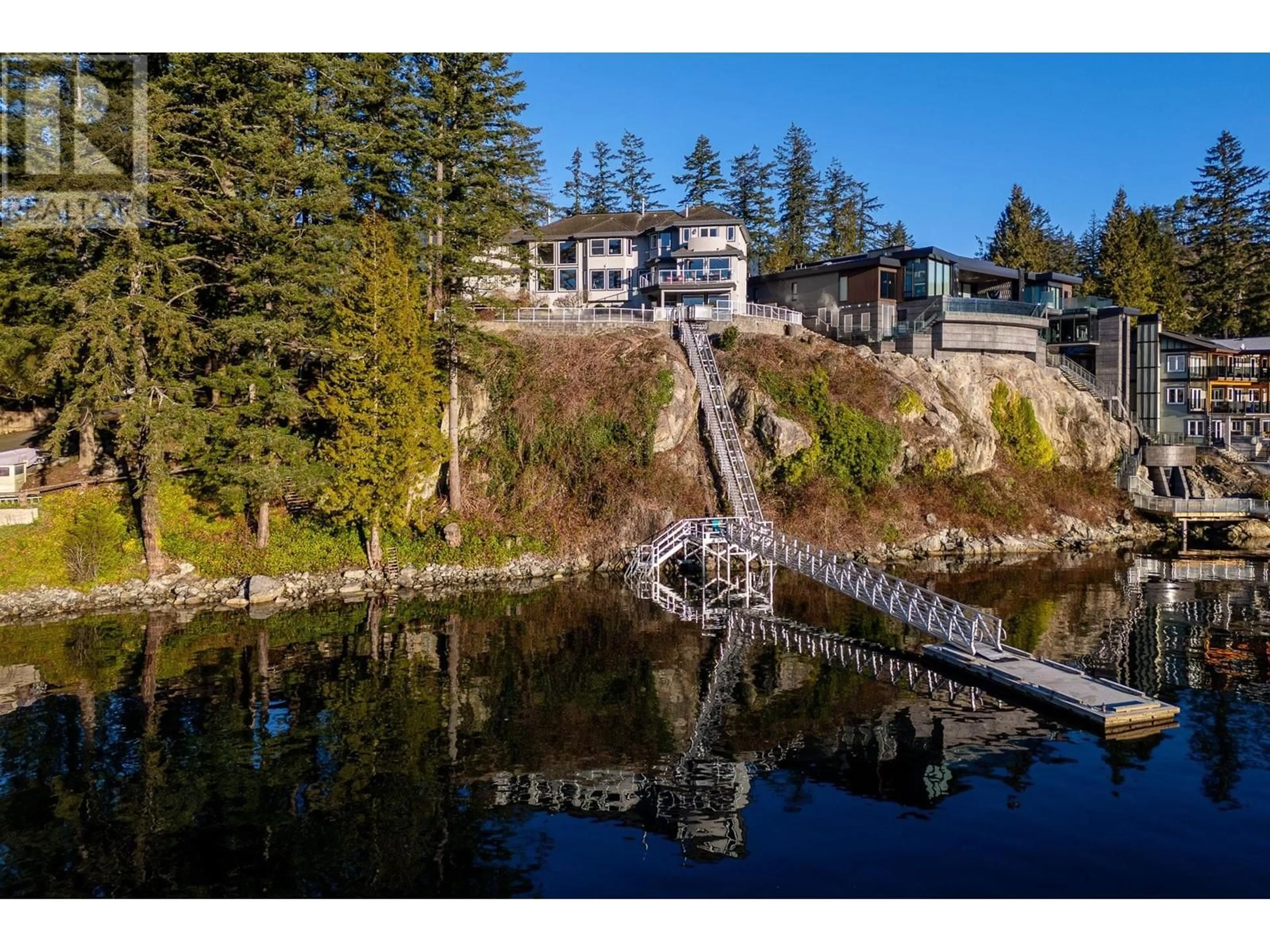 A pic from outside/outdoor area/front of a property/back of a property/a pic from drone, water/lake/river/ocean view for 242 TURTLEHEAD ROAD, Belcarra British Columbia V3H4P2