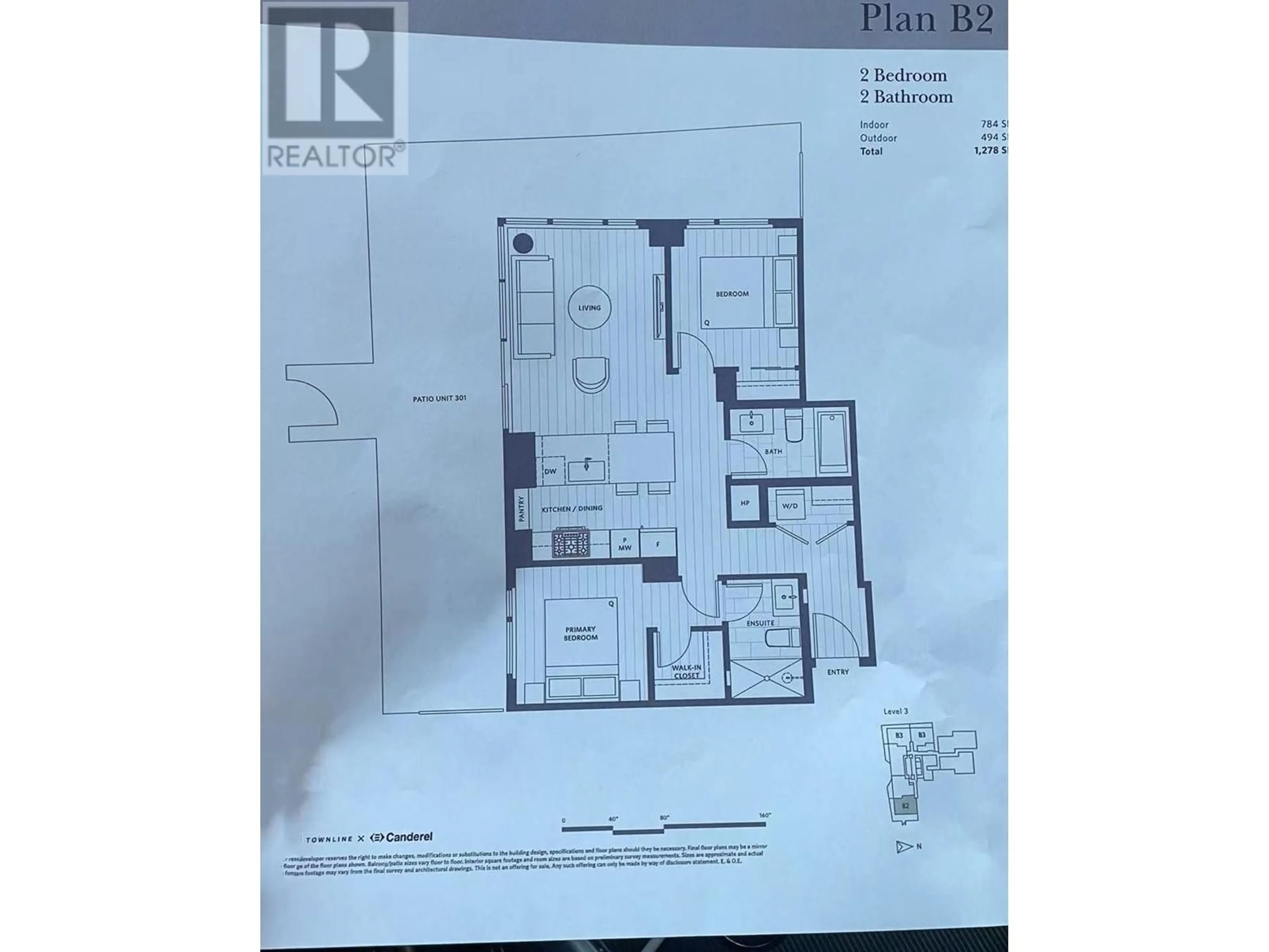 Floor plan for 301 7977 LANSDOWNE, Richmond British Columbia V6X2X9