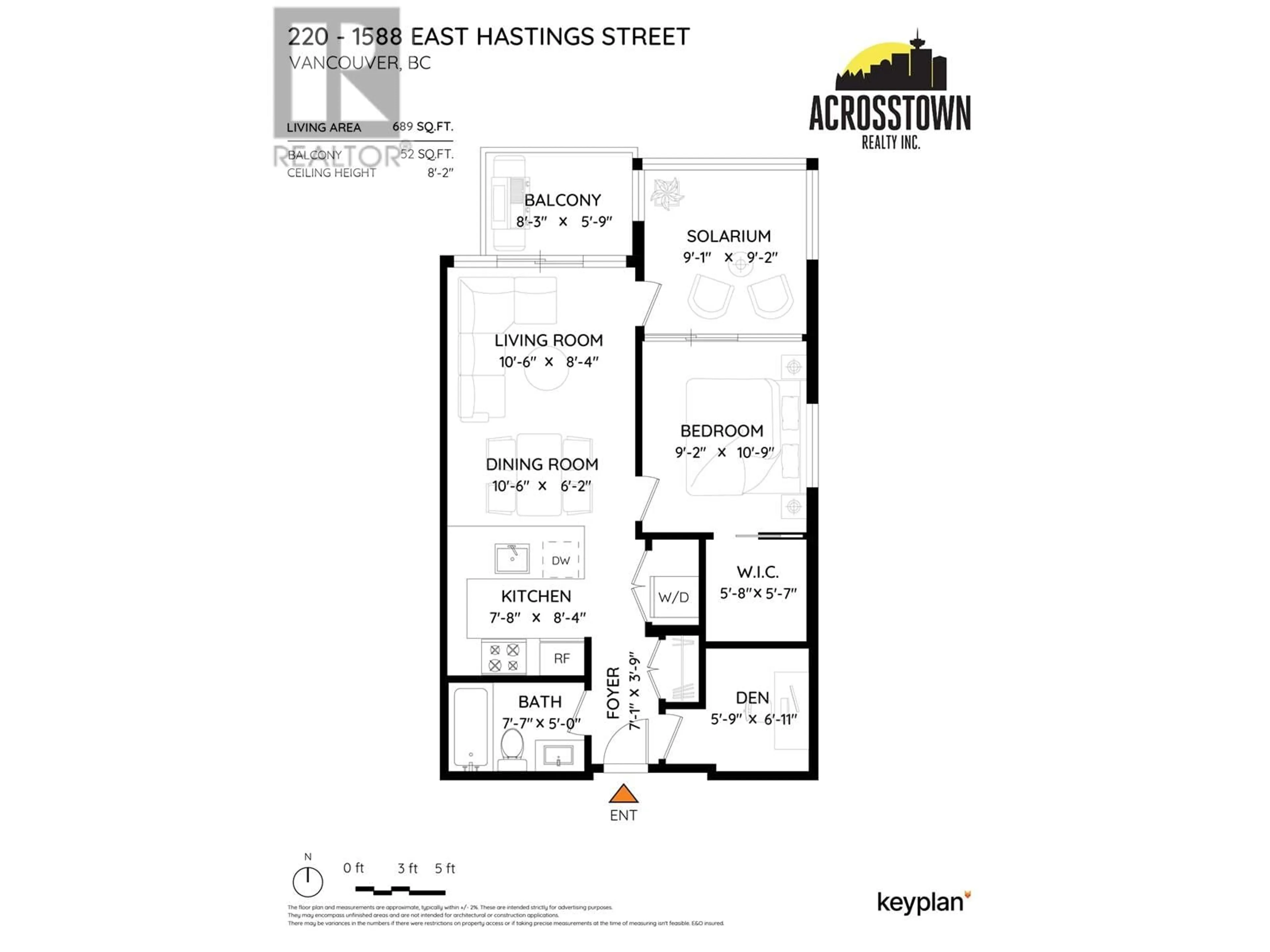 Floor plan for 220 1588 E HASTINGS STREET, Vancouver British Columbia V5L0B8