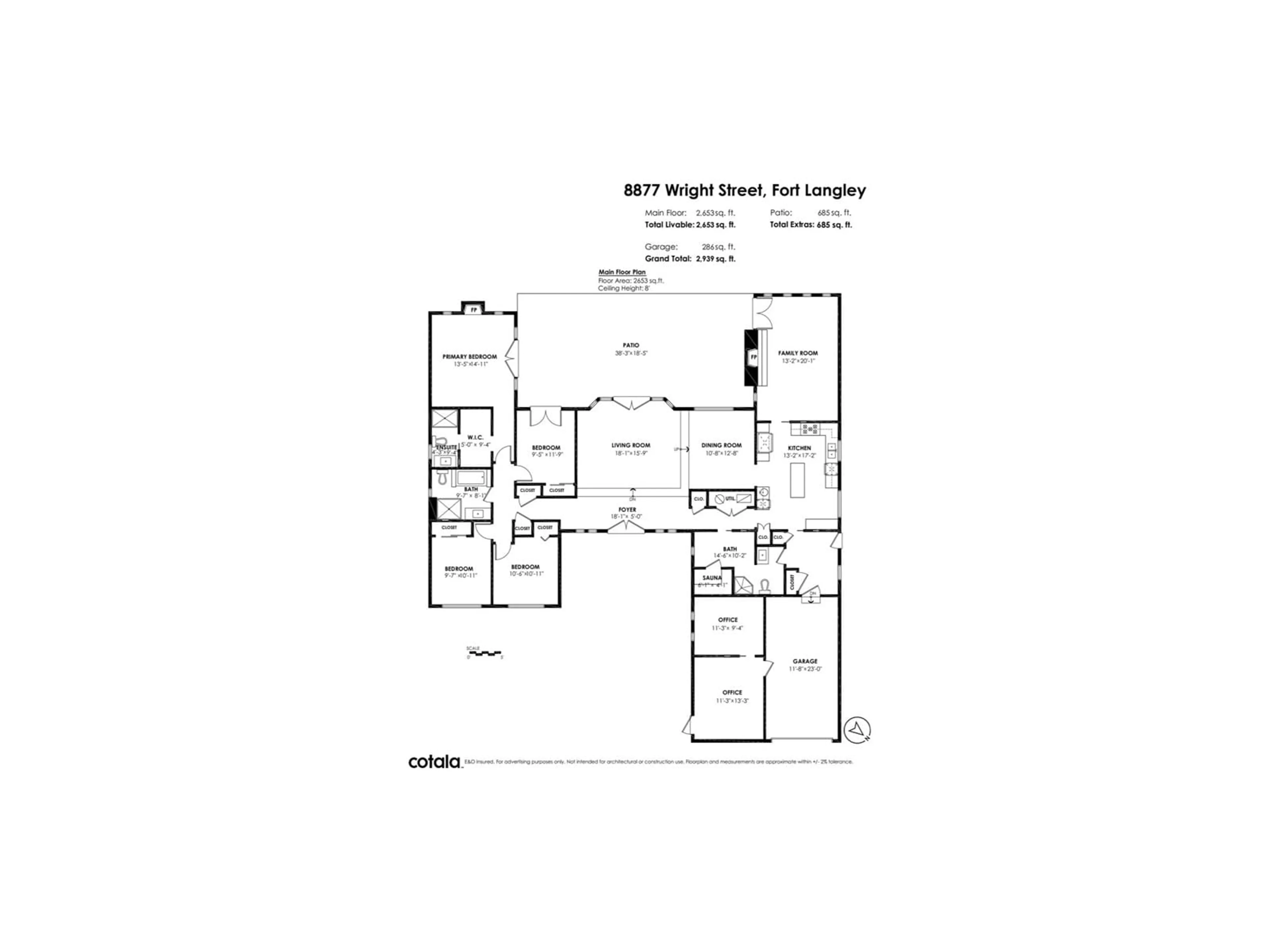 Floor plan for 8877 WRIGHT STREET, Langley British Columbia V1M3T1