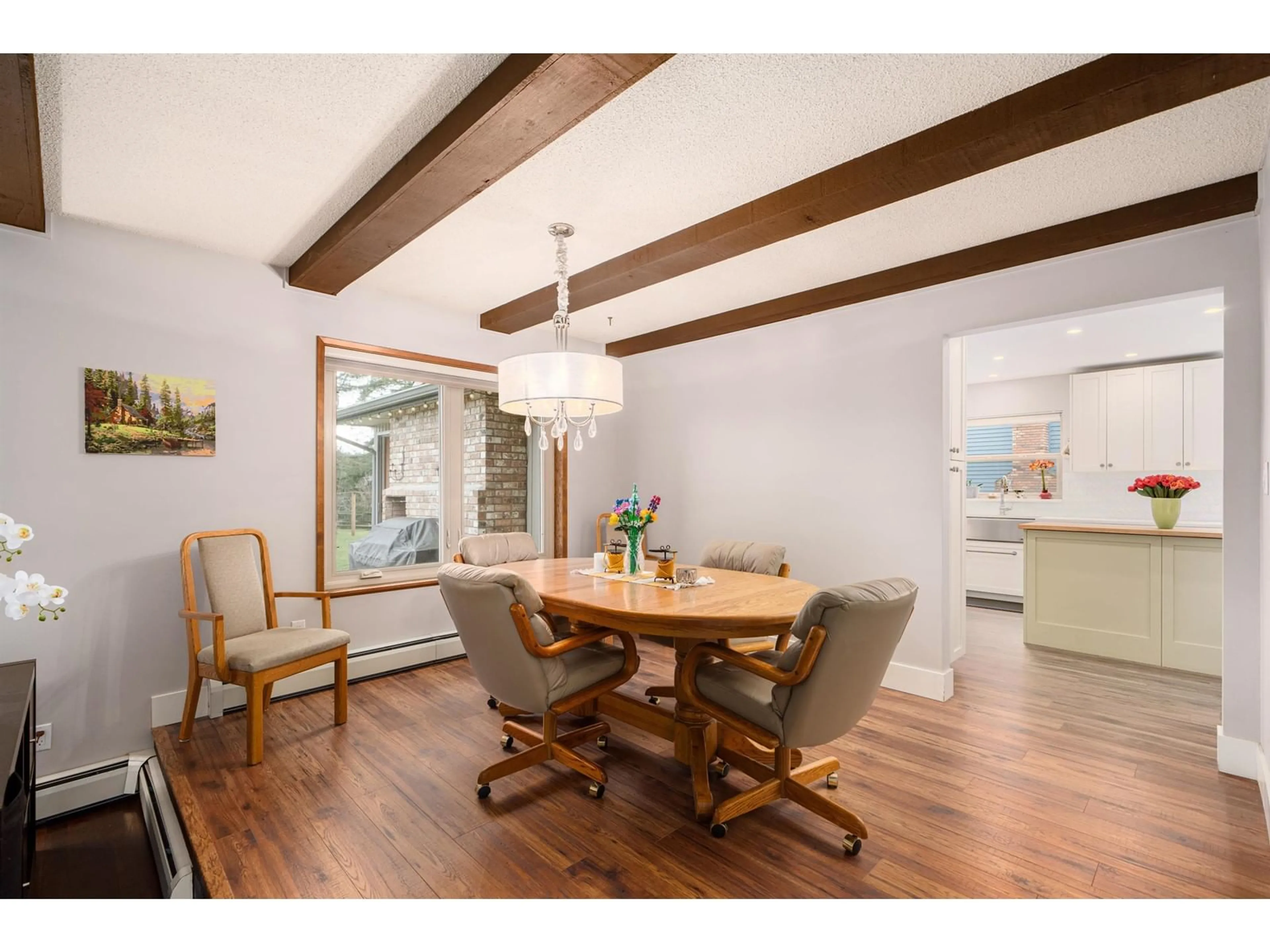 Dining room, wood/laminate floor for 8877 WRIGHT STREET, Langley British Columbia V1M3T1