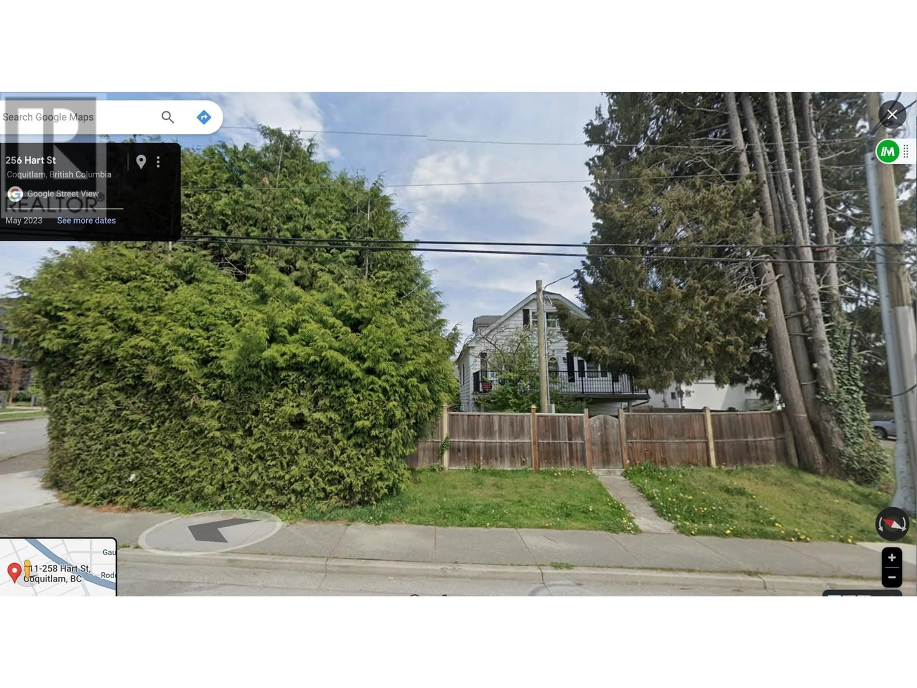 A pic from outside/outdoor area/front of a property/back of a property/a pic from drone, street for 255 HART STREET, Coquitlam British Columbia V3K4A5