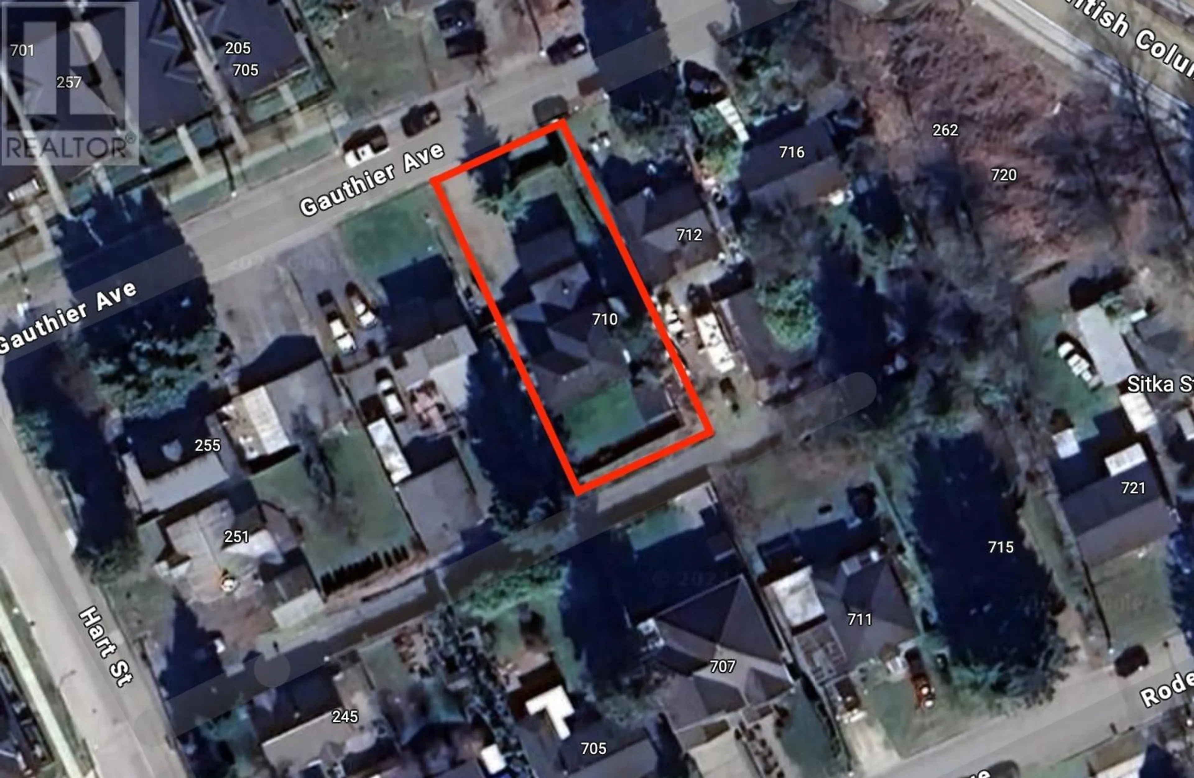 A pic from outside/outdoor area/front of a property/back of a property/a pic from drone, street for 710 GAUTHIER AVENUE, Coquitlam British Columbia V3K1R5