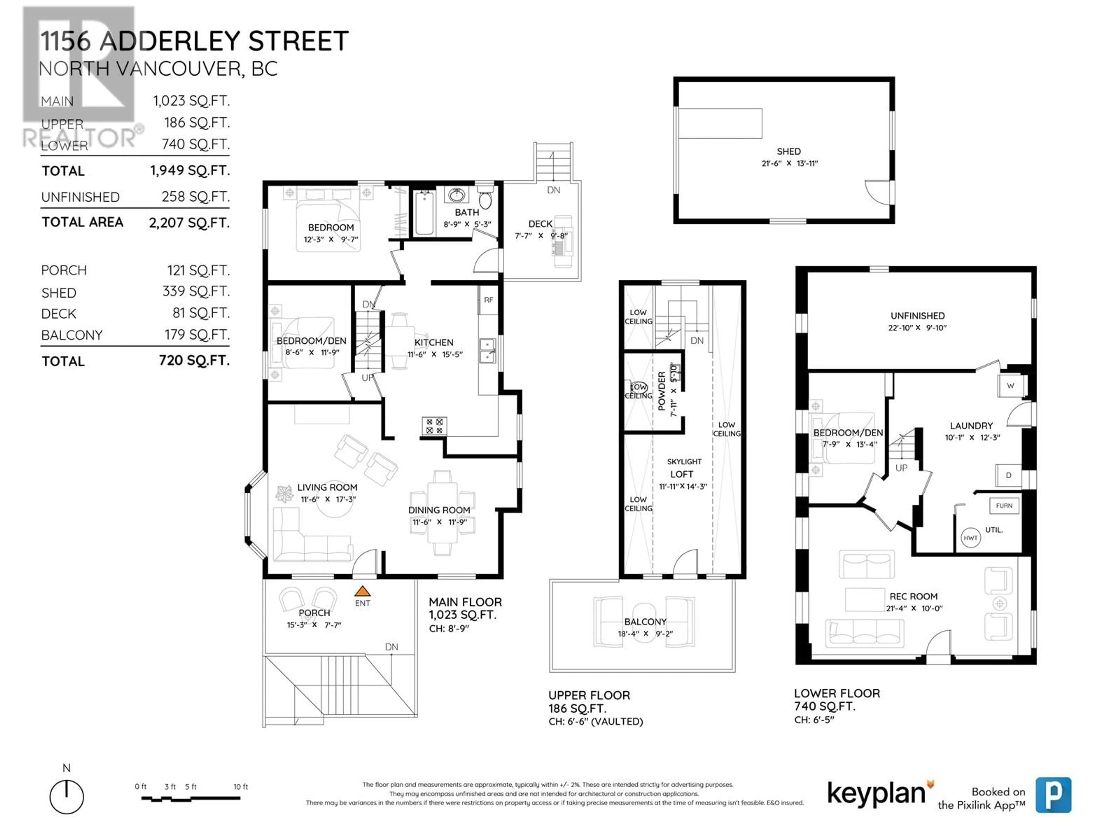 Floor plan for 1156 ADDERLEY STREET, North Vancouver British Columbia V7L1T3