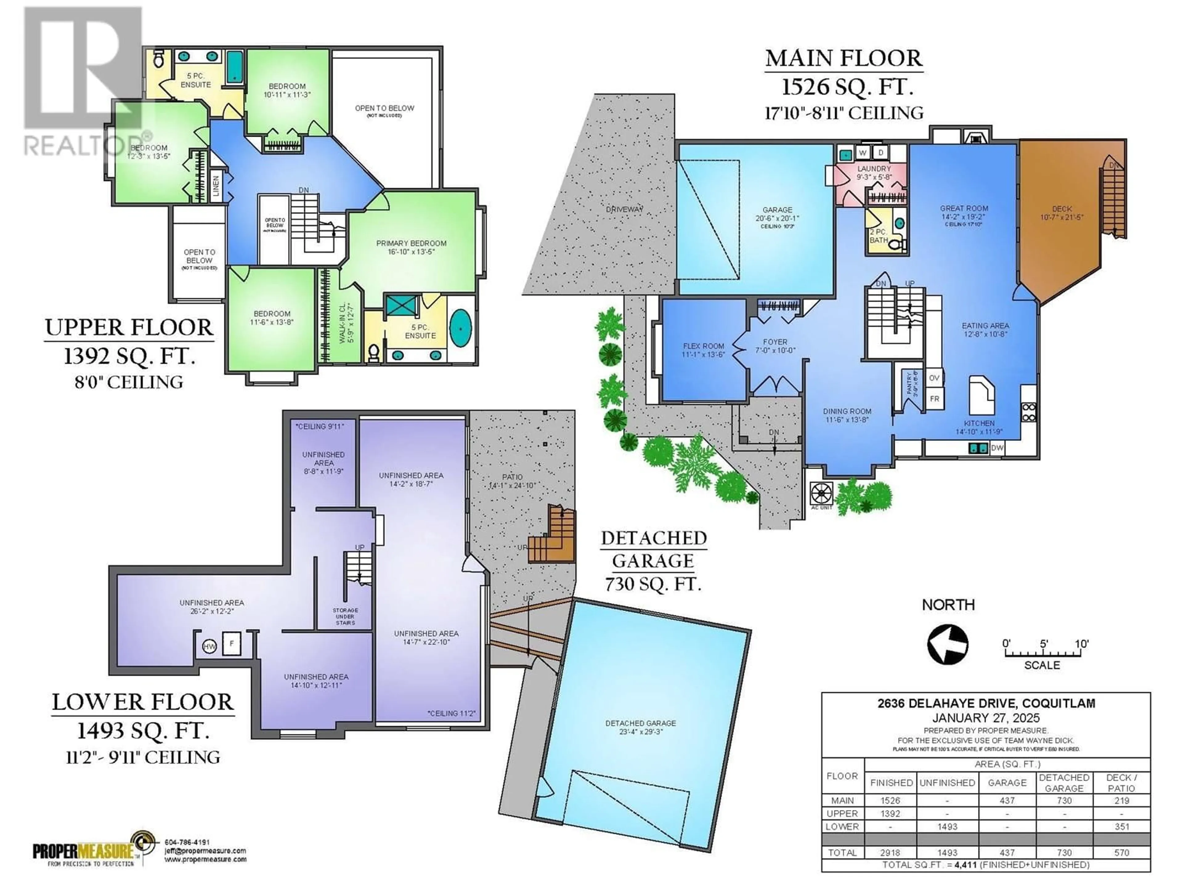 Floor plan for 2636 DELAHAYE DRIVE, Coquitlam British Columbia V3B7E7