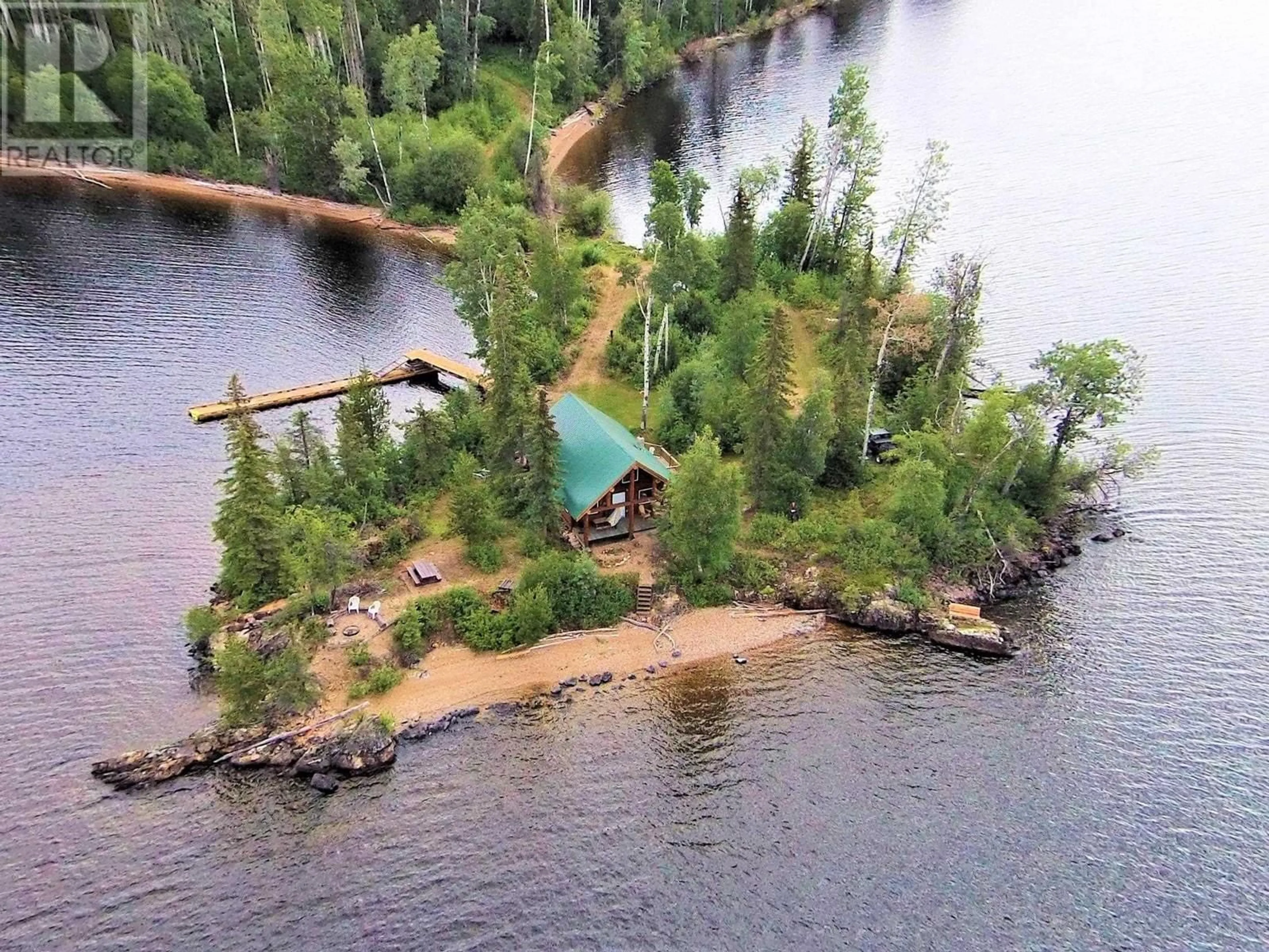 A pic from outside/outdoor area/front of a property/back of a property/a pic from drone, water/lake/river/ocean view for BLOCK A BABINE LAKE, Granisle British Columbia V0J1W0