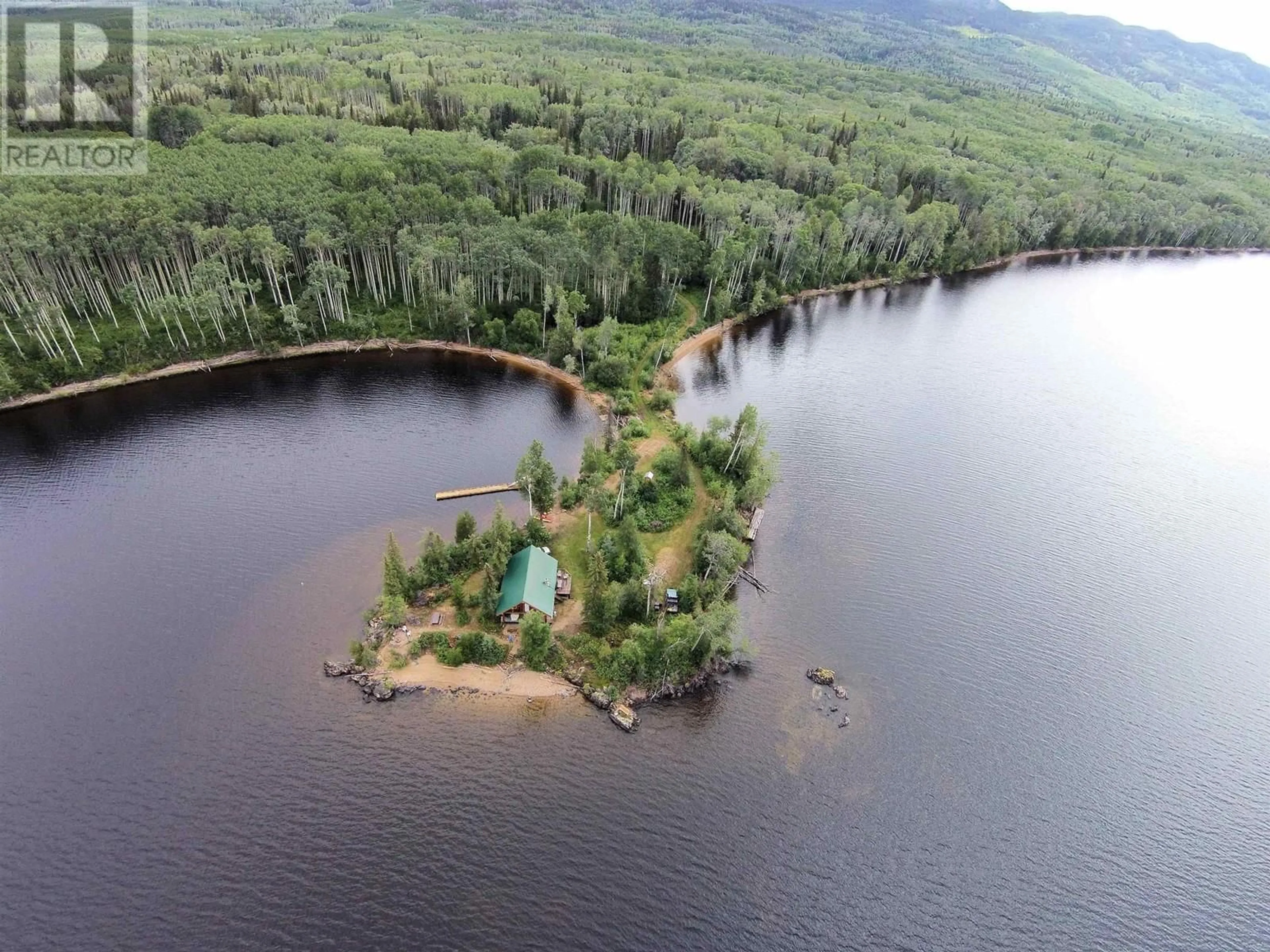 A pic from outside/outdoor area/front of a property/back of a property/a pic from drone, water/lake/river/ocean view for BLOCK A BABINE LAKE, Granisle British Columbia V0J1W0