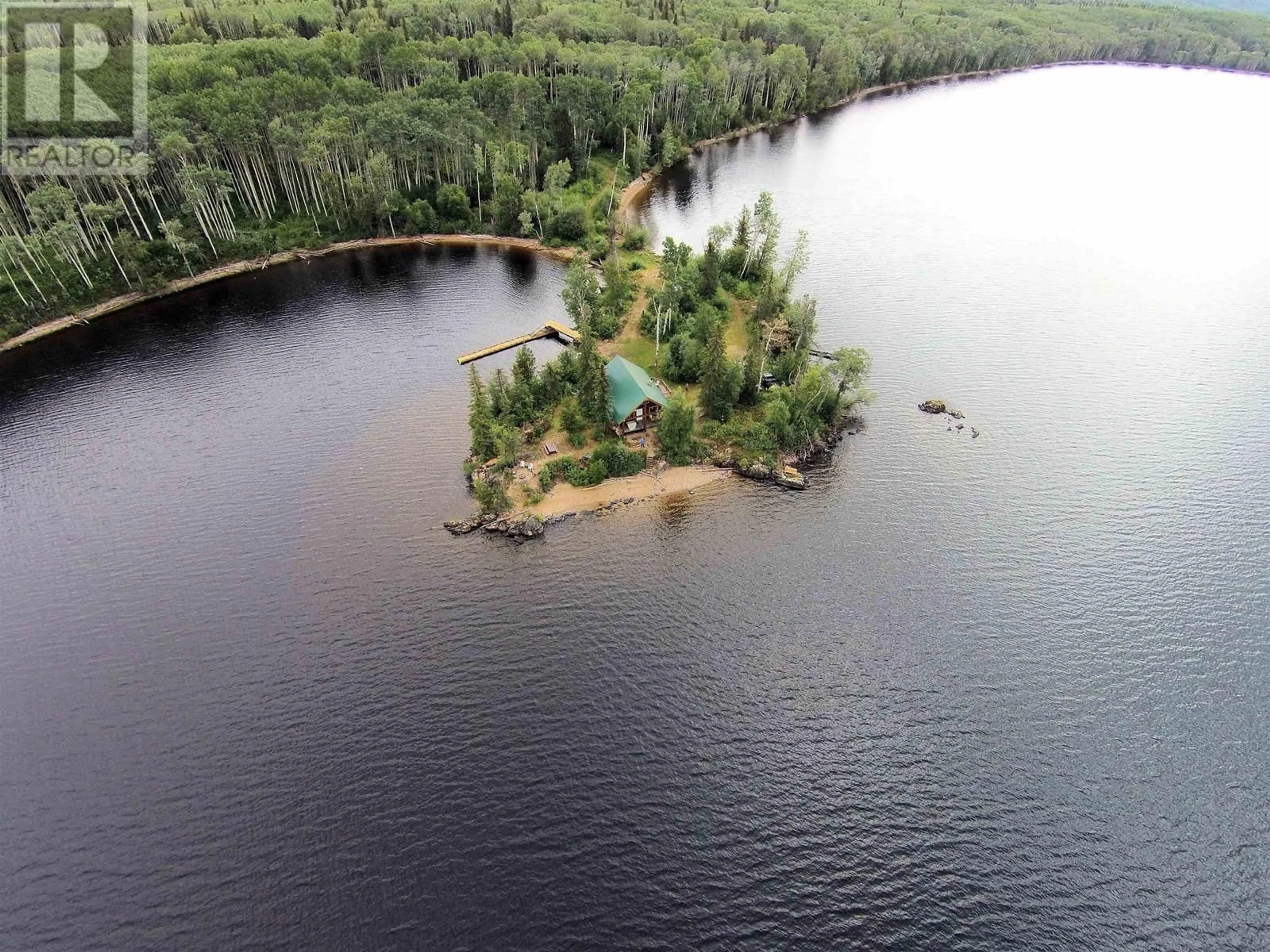 A pic from outside/outdoor area/front of a property/back of a property/a pic from drone, water/lake/river/ocean view for BLOCK A BABINE LAKE, Granisle British Columbia V0J1W0