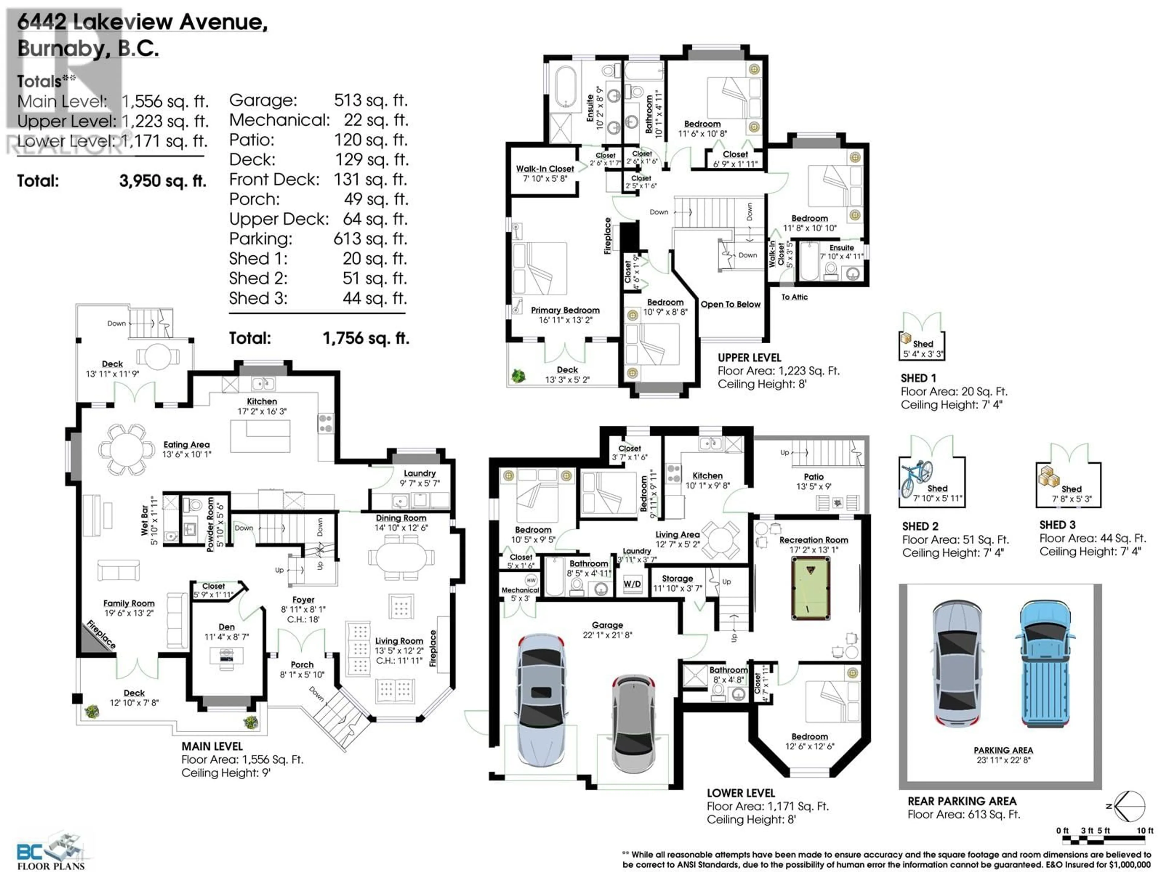 Floor plan for 6442 LAKEVIEW AVENUE, Burnaby British Columbia V5E2P4