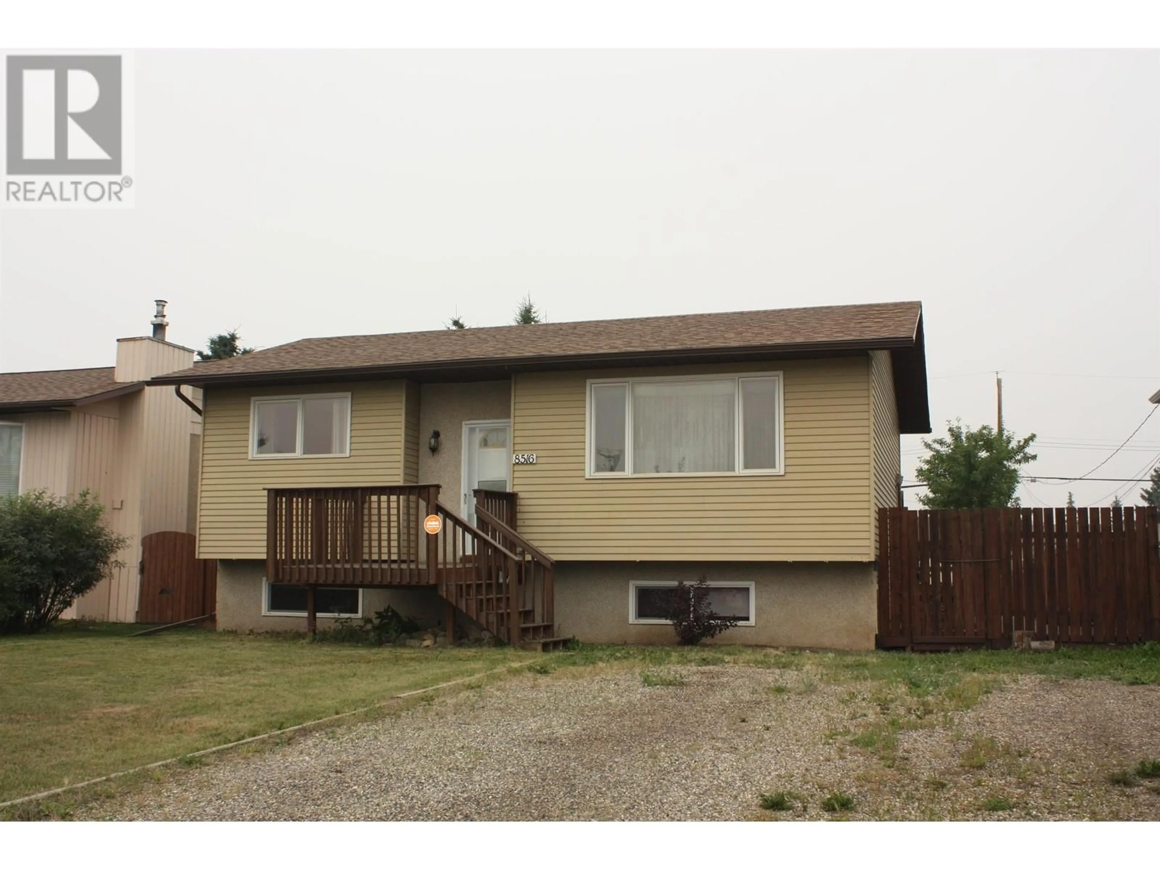 Home with vinyl exterior material, street for 8516 87 STREET, Fort St. John British Columbia V1J5Z7