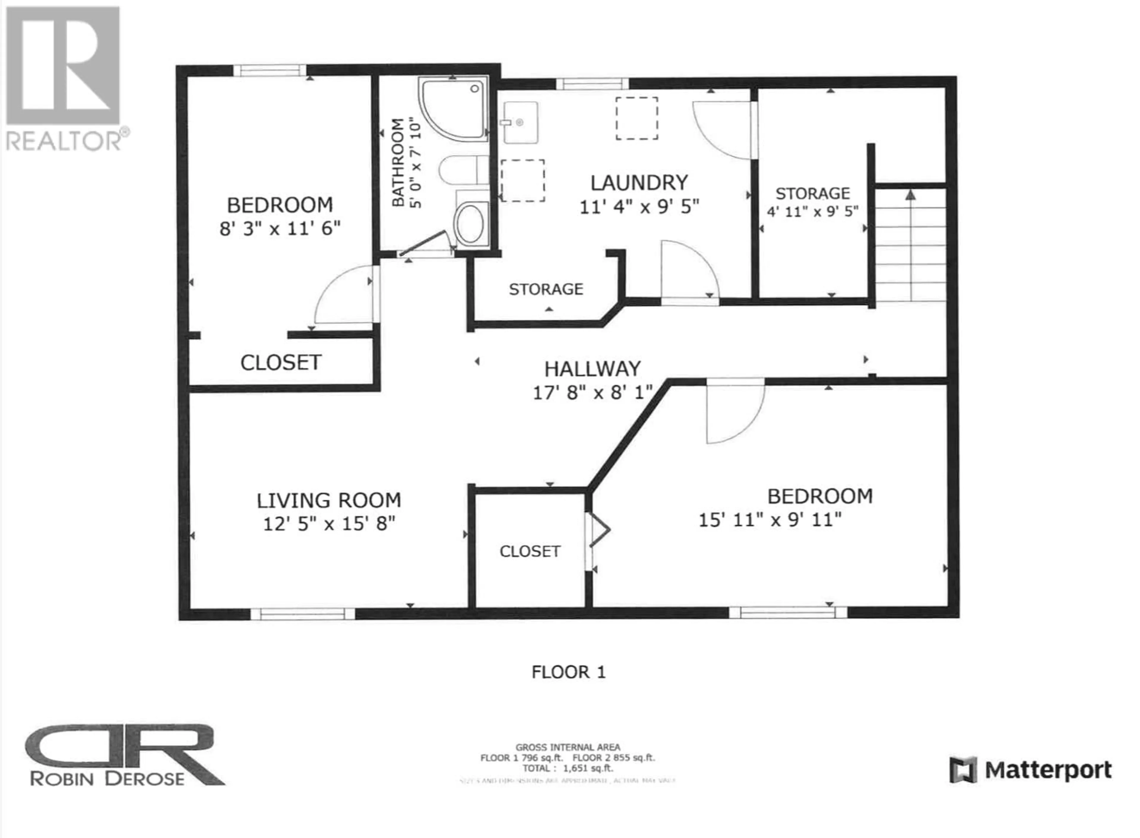 Floor plan for 8516 87 STREET, Fort St. John British Columbia V1J5Z7