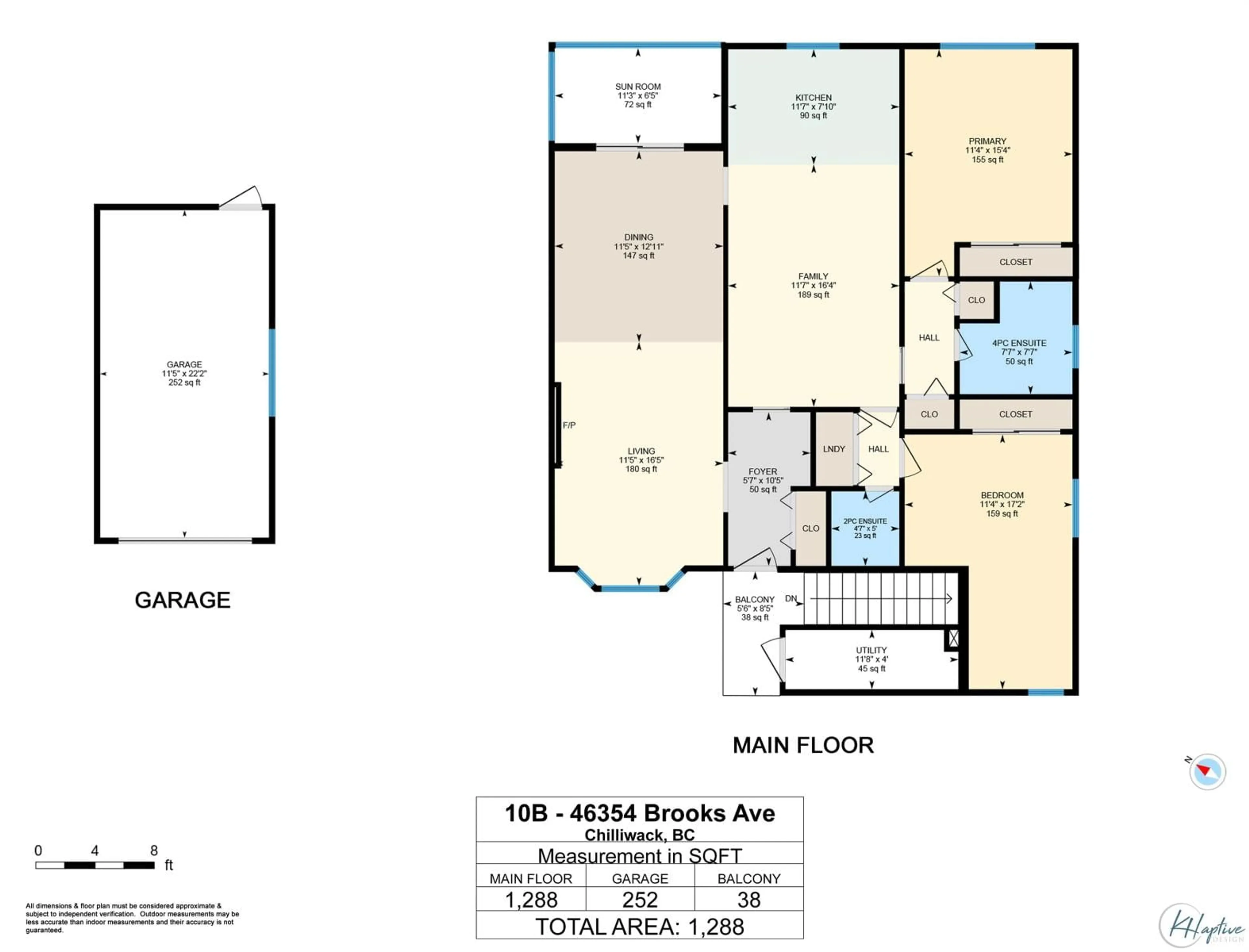 Floor plan for 10B - 46354 BROOKS AVENUE, Chilliwack British Columbia V2P7S9