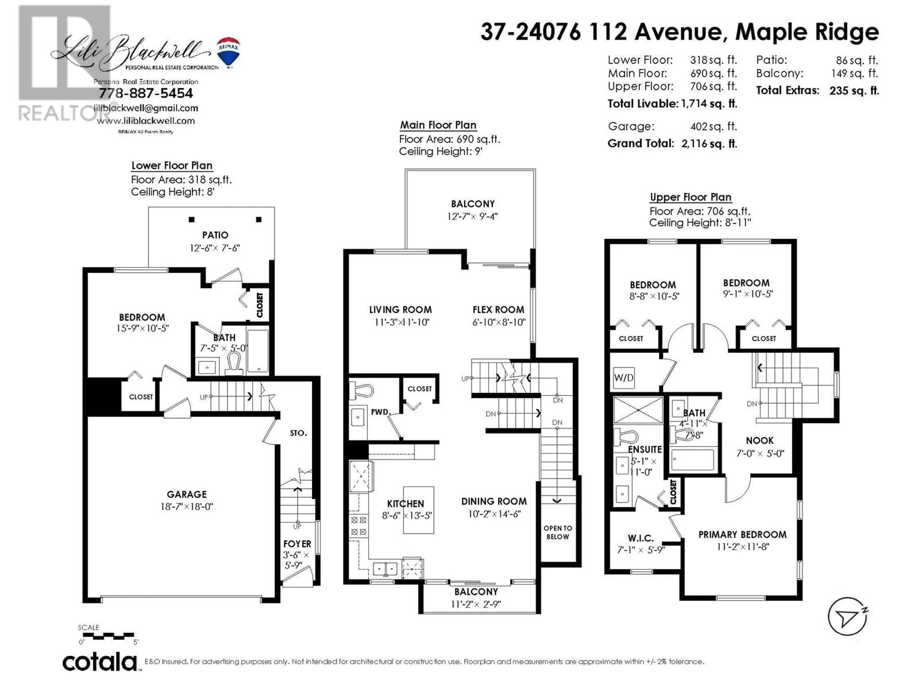 Floor plan for 37 24076 112 AVENUE, Maple Ridge British Columbia V2W0K2