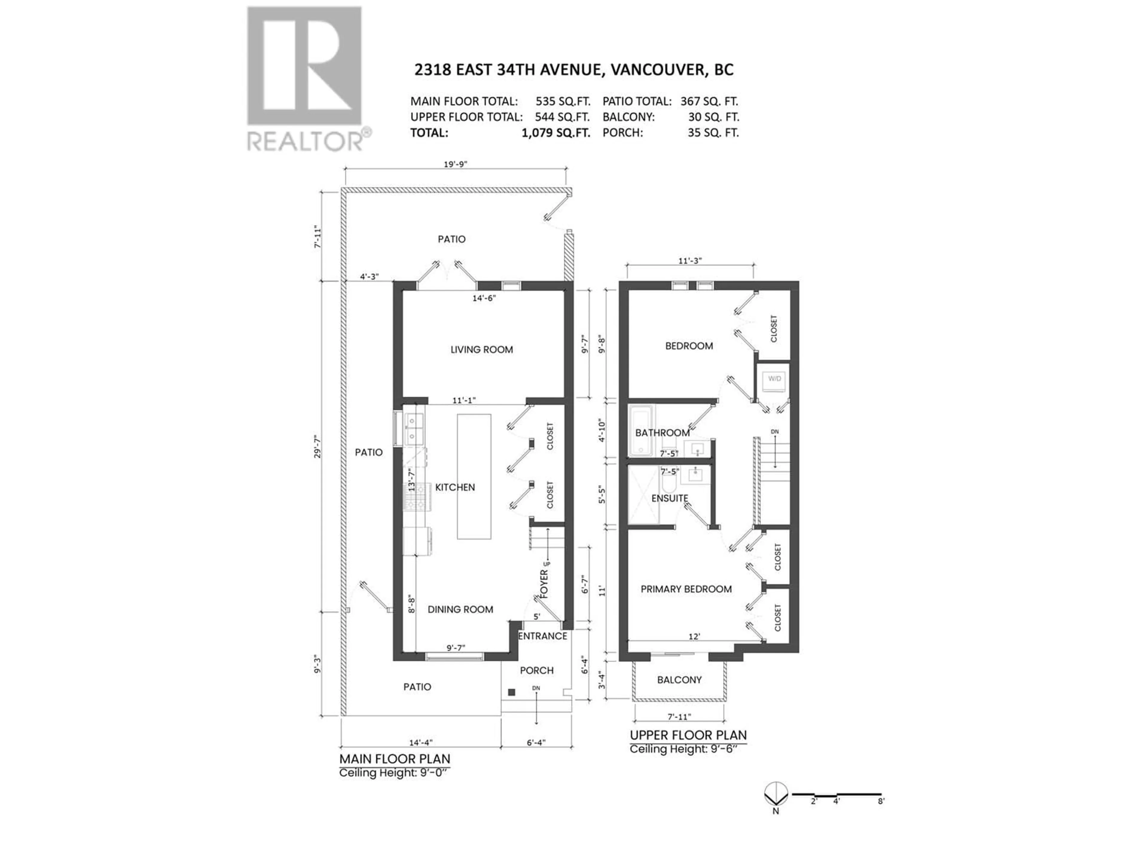 Floor plan for 2318 E 34TH AVENUE, Vancouver British Columbia V5R2S7