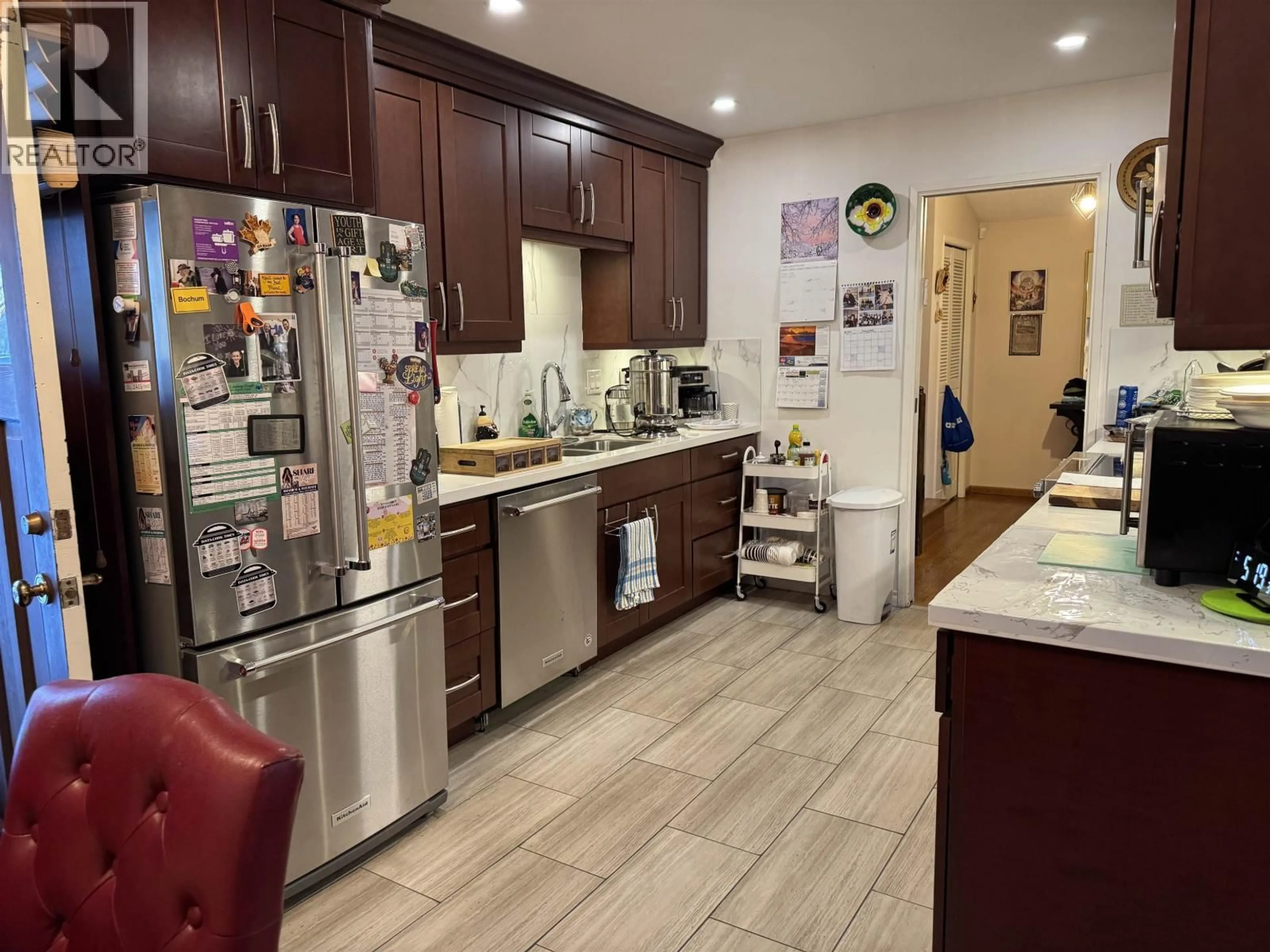 Open concept kitchen, ceramic/tile floor for 4360 COVENTRY DRIVE, Richmond British Columbia V7C4R2