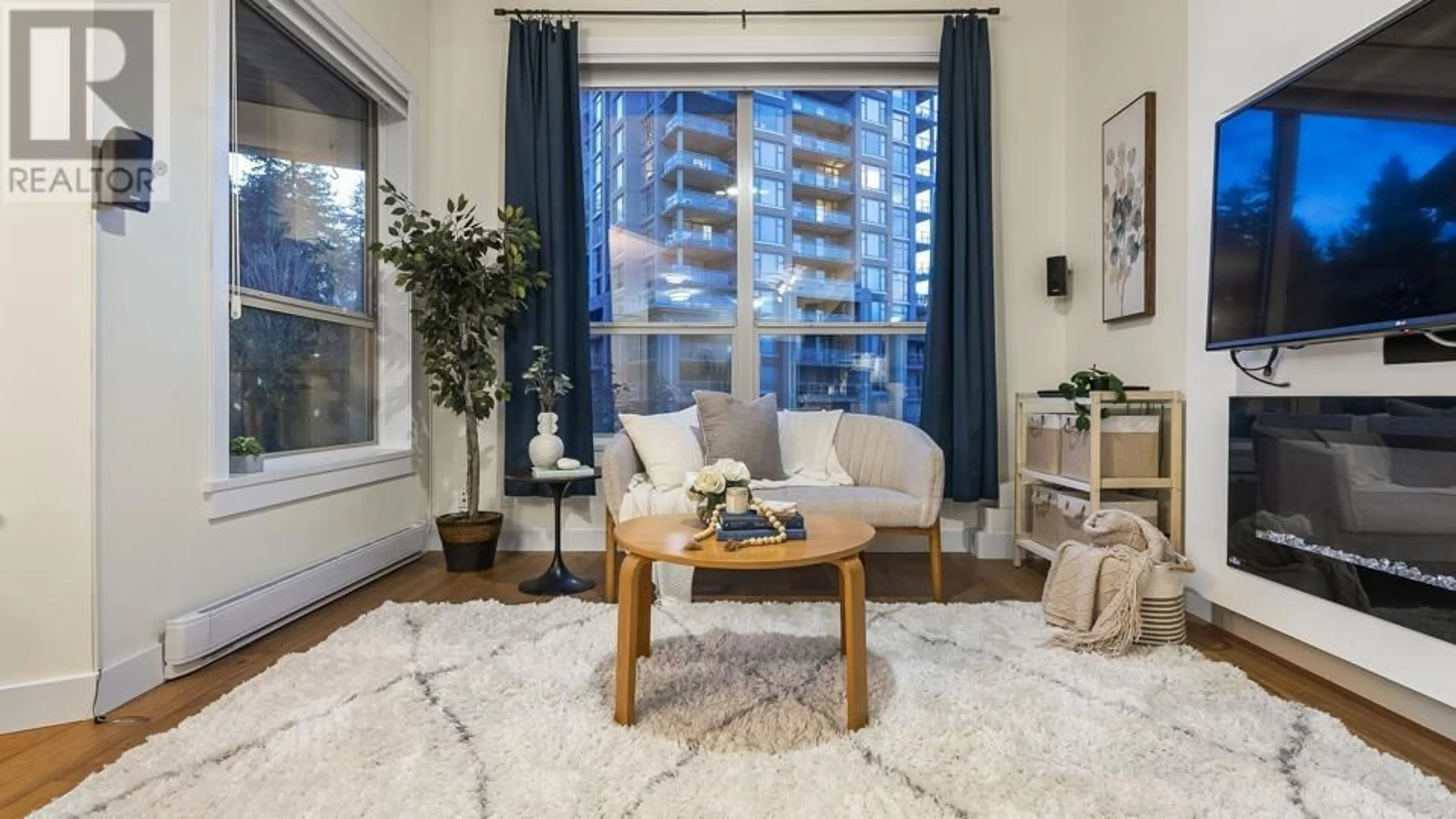Living room with furniture, unknown for 406 - 275 ROSS DRIVE, New Westminster British Columbia V3L0B6