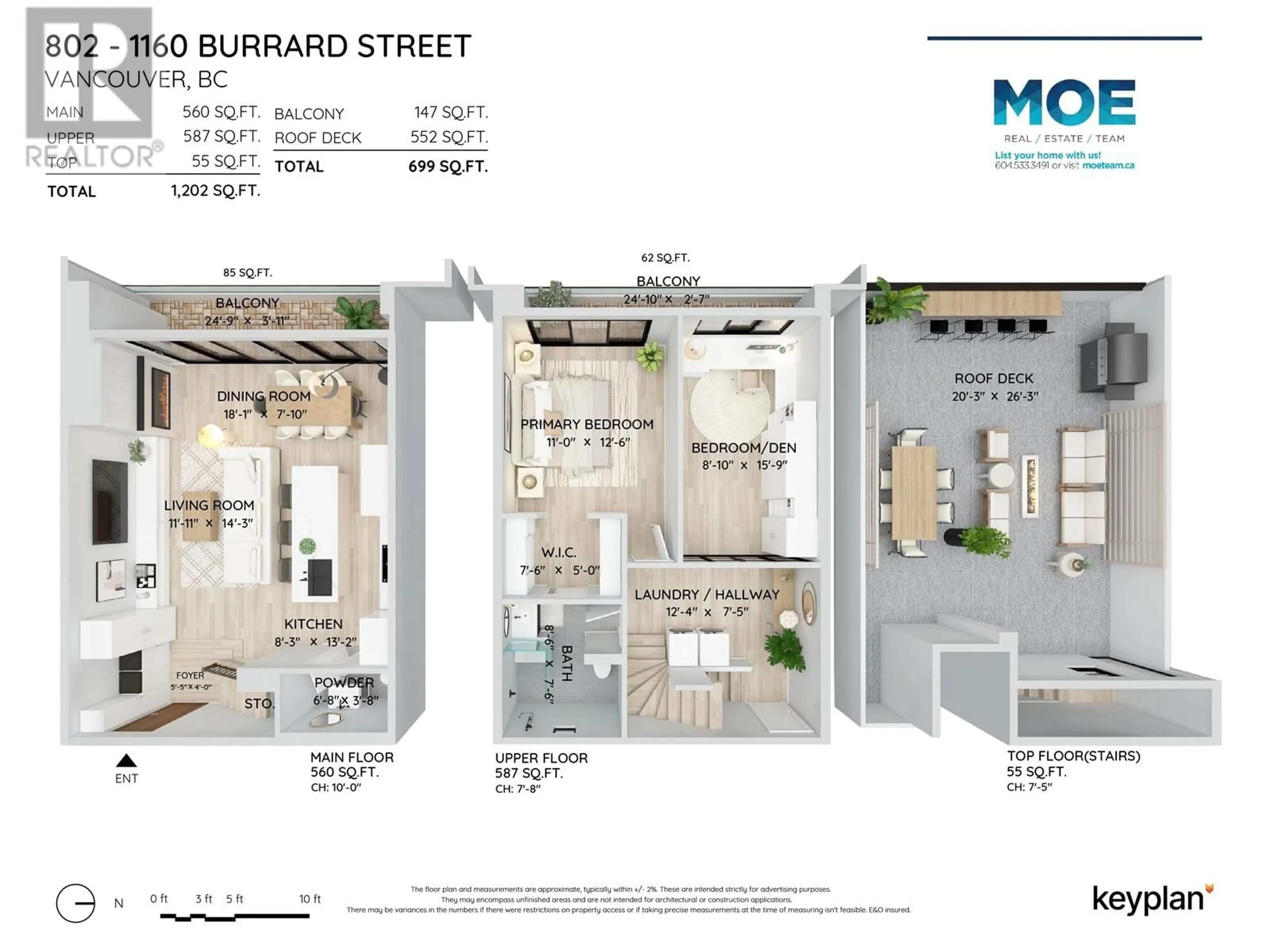 Floor plan for 802 1160 BURRARD STREET, Vancouver British Columbia V6Z2E8