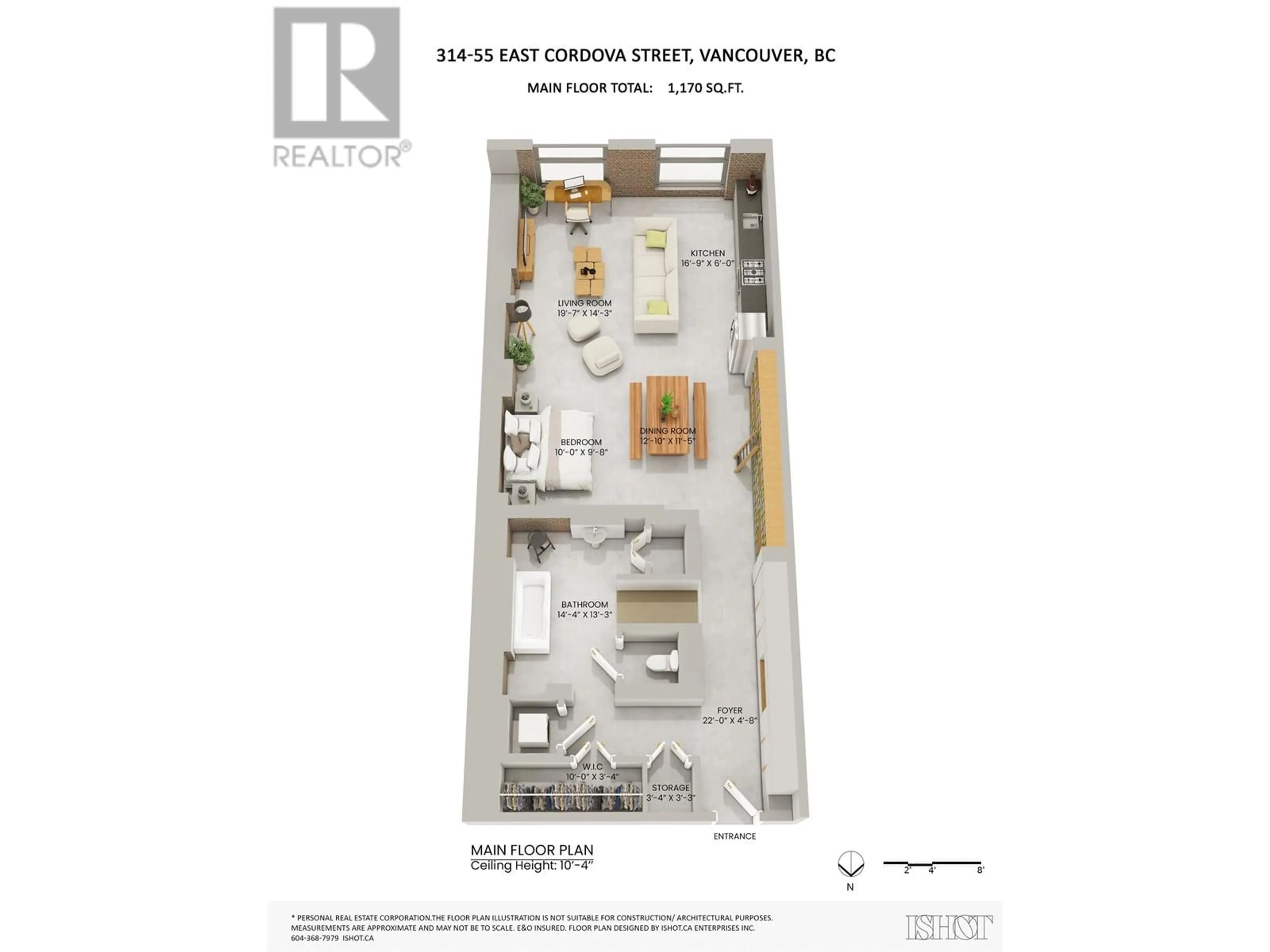 Floor plan for 314 55 E CORDOVA STREET, Vancouver British Columbia V6A0A5