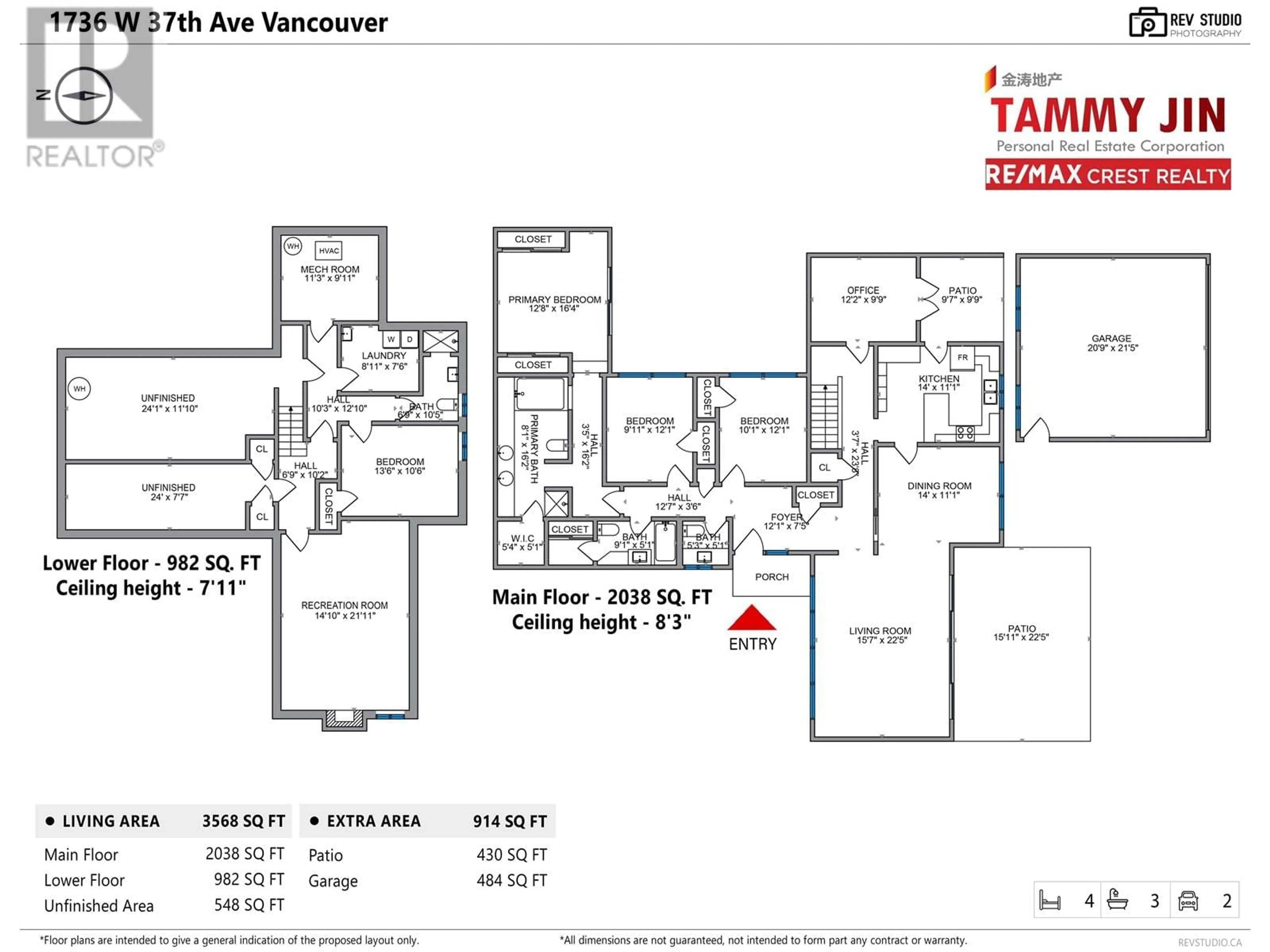 Floor plan for 1736 37TH AVENUE, Vancouver British Columbia V6M1N1