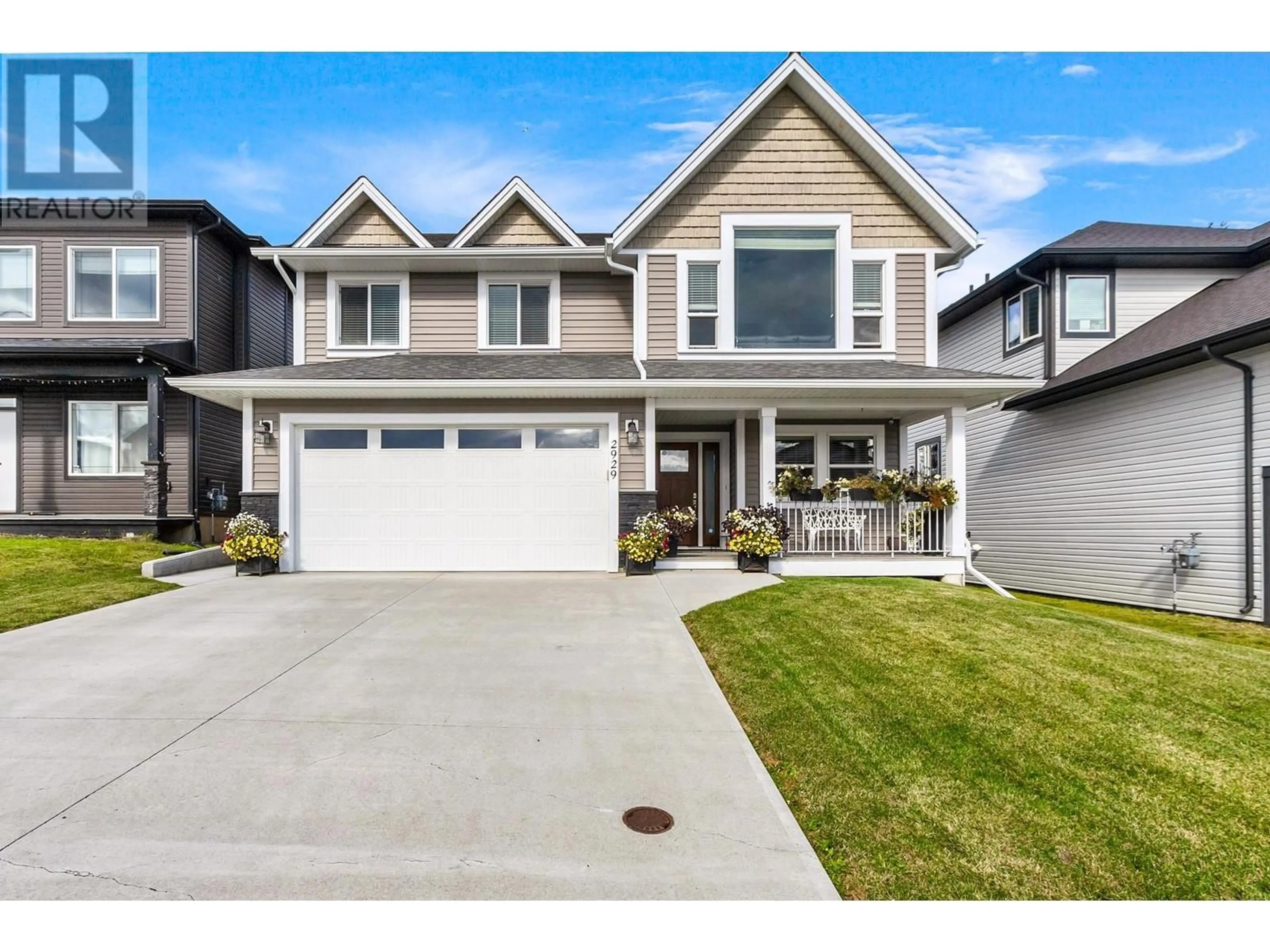 Home with vinyl exterior material, street for 2929 VISTA RIDGE DRIVE, Prince George British Columbia V2N0G9