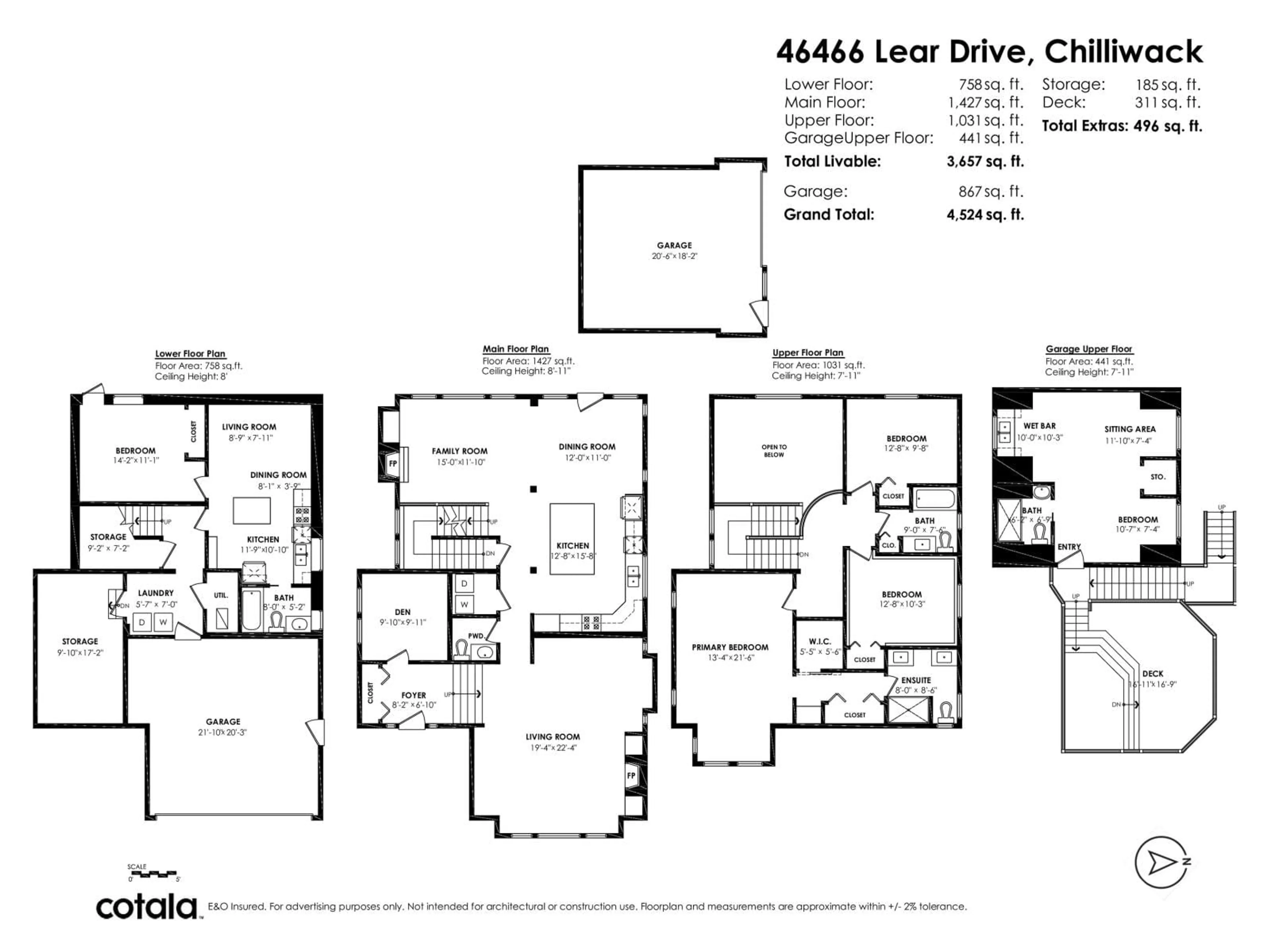 Floor plan for 46466 LEAR DRIVE|Promontory, Chilliwack British Columbia V2R5P6