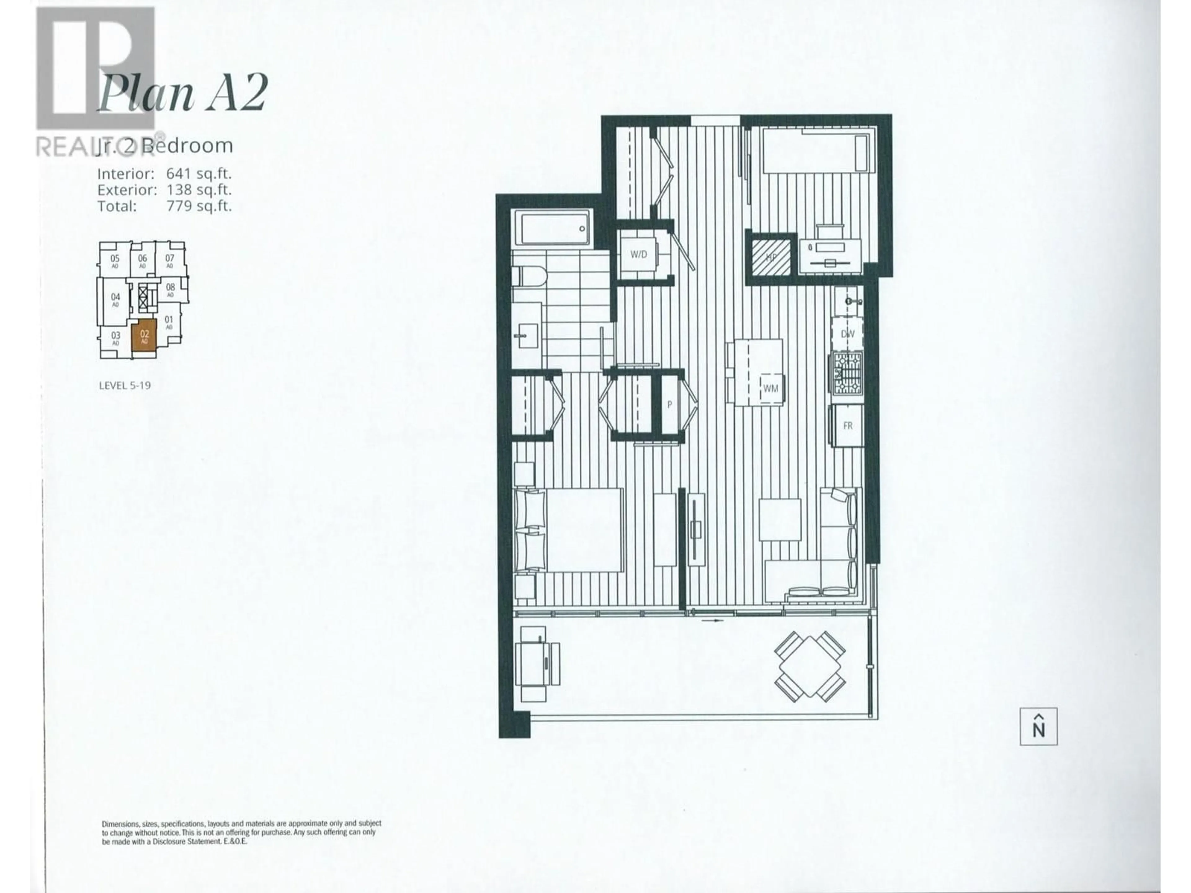 Floor plan for 802 - 2288 ALPHA AVENUE, Burnaby British Columbia V5C0L9