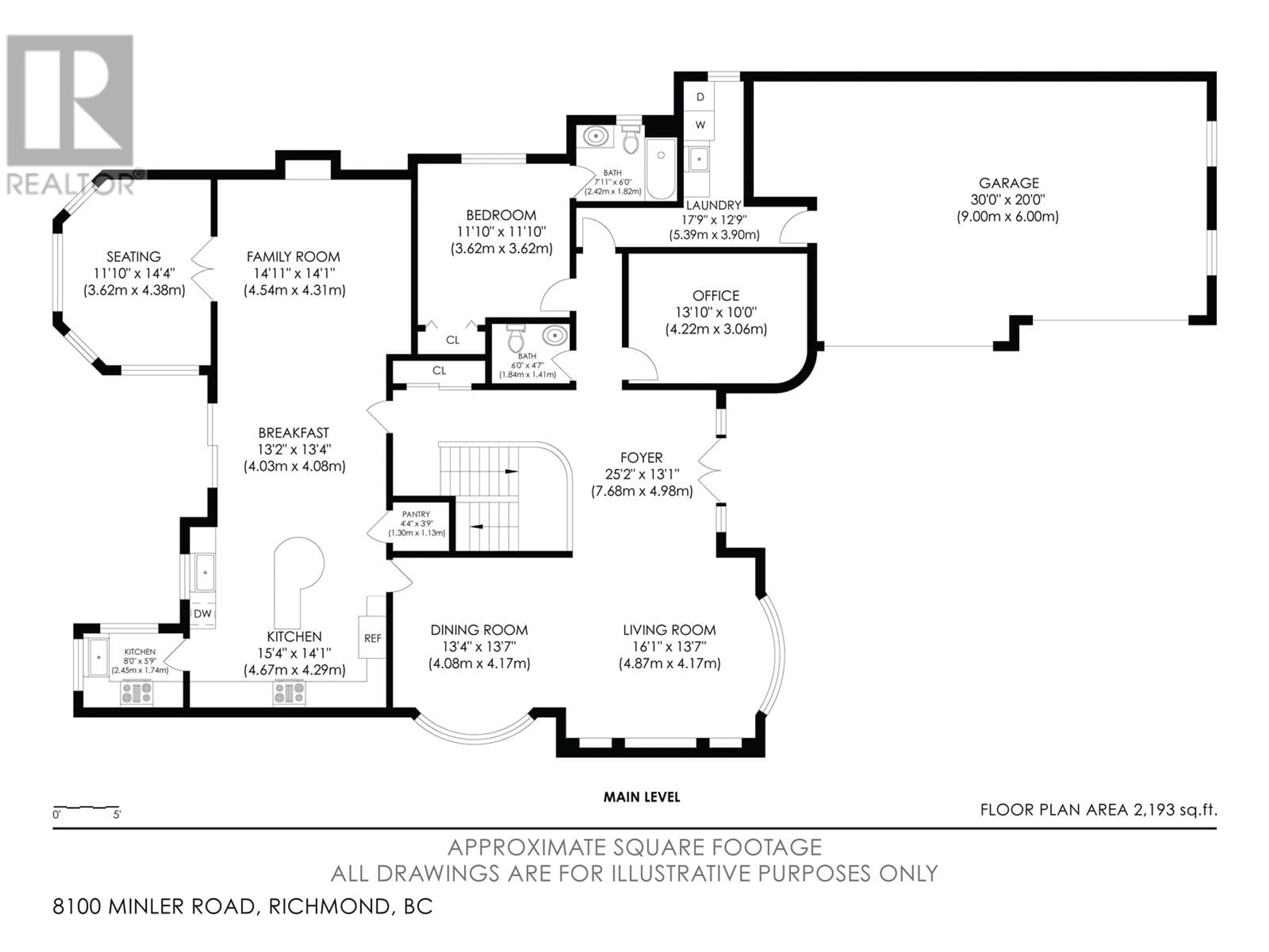 Floor plan for 8100 MINLER ROAD, Richmond British Columbia V7C3T7