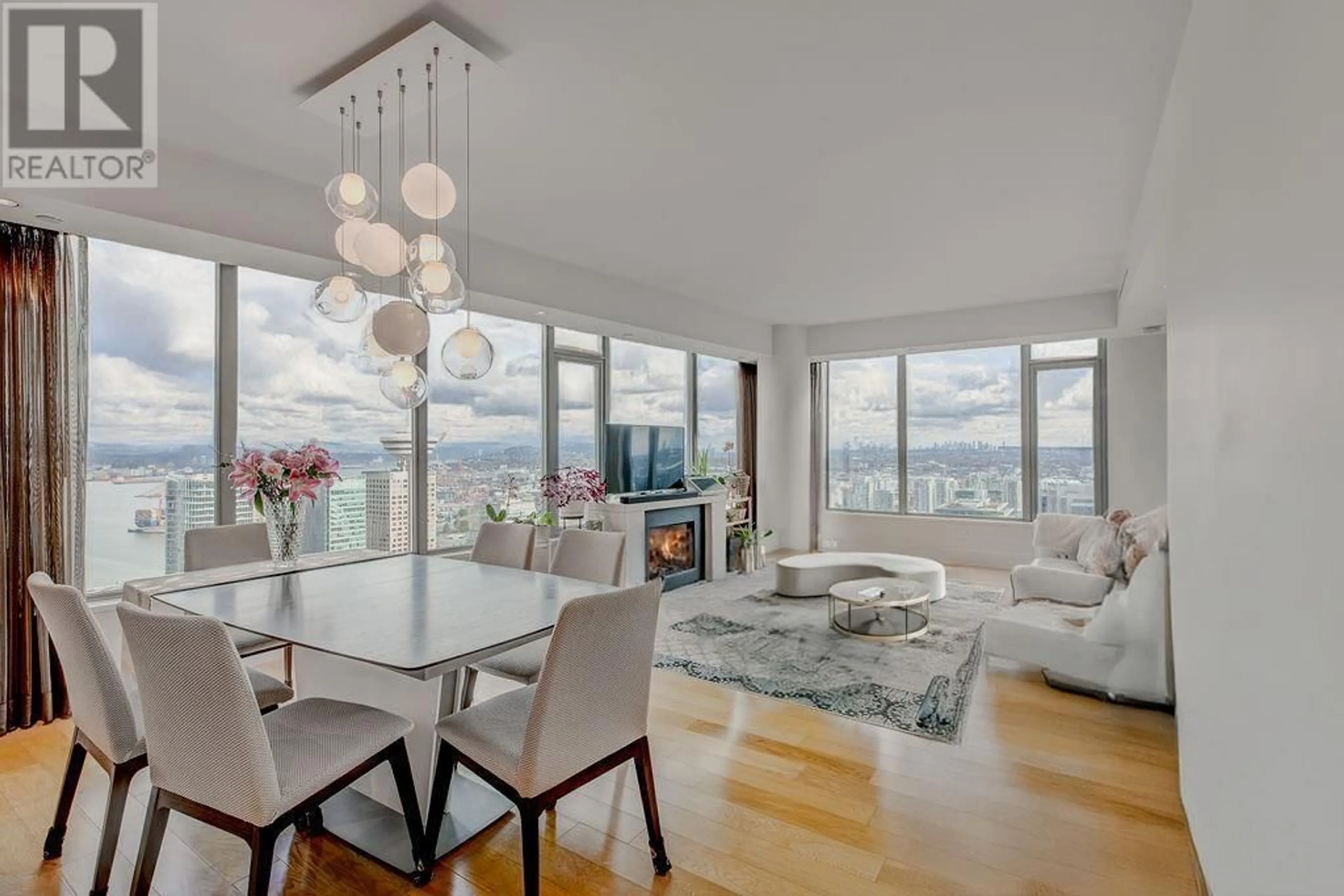 Living room with furniture, unknown for 3704 - 667 HOWE STREET, Vancouver British Columbia V6C0B5