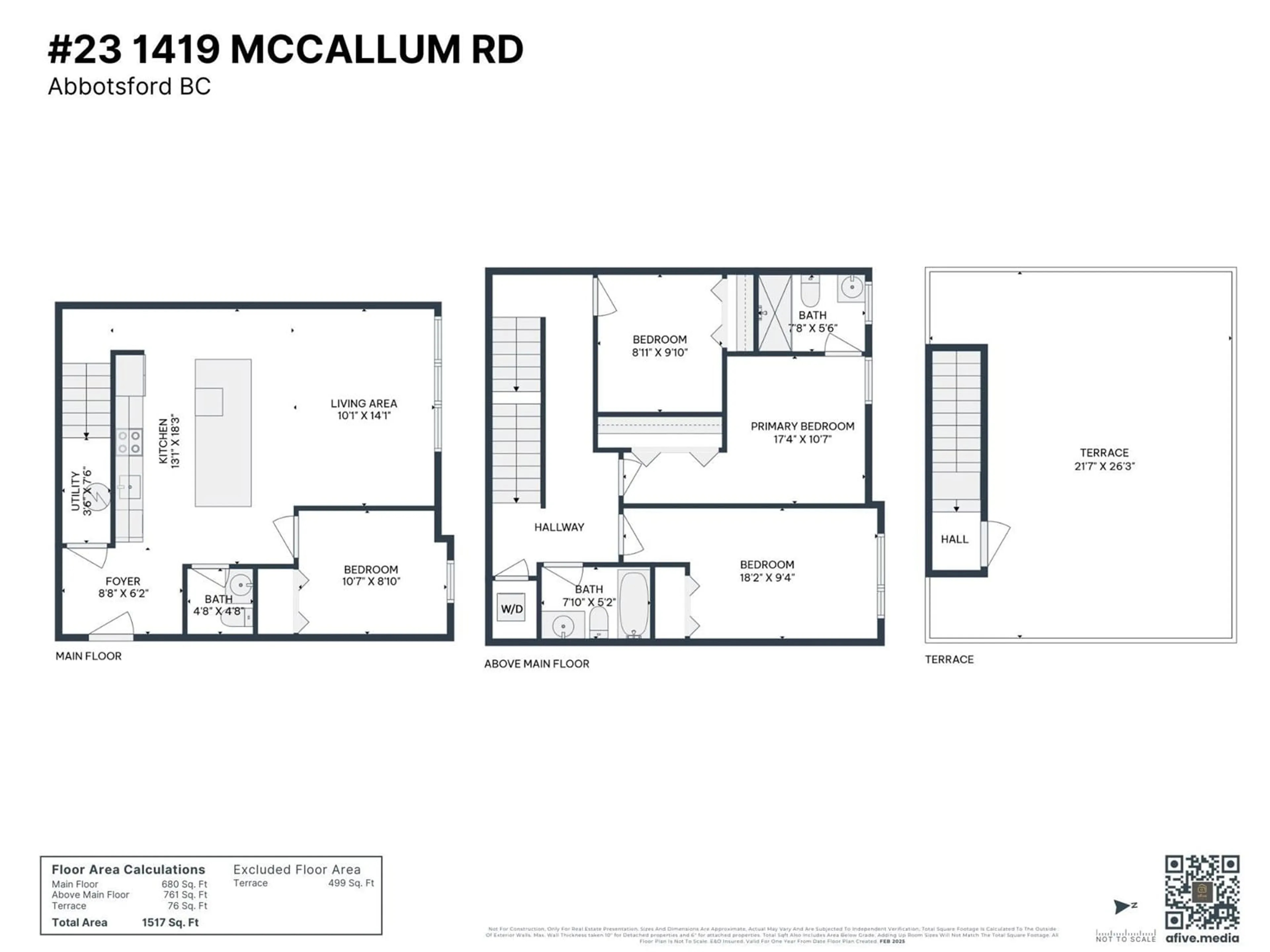 Floor plan for 23 1419 MCCALLUM ROAD, Abbotsford British Columbia V2S0N1