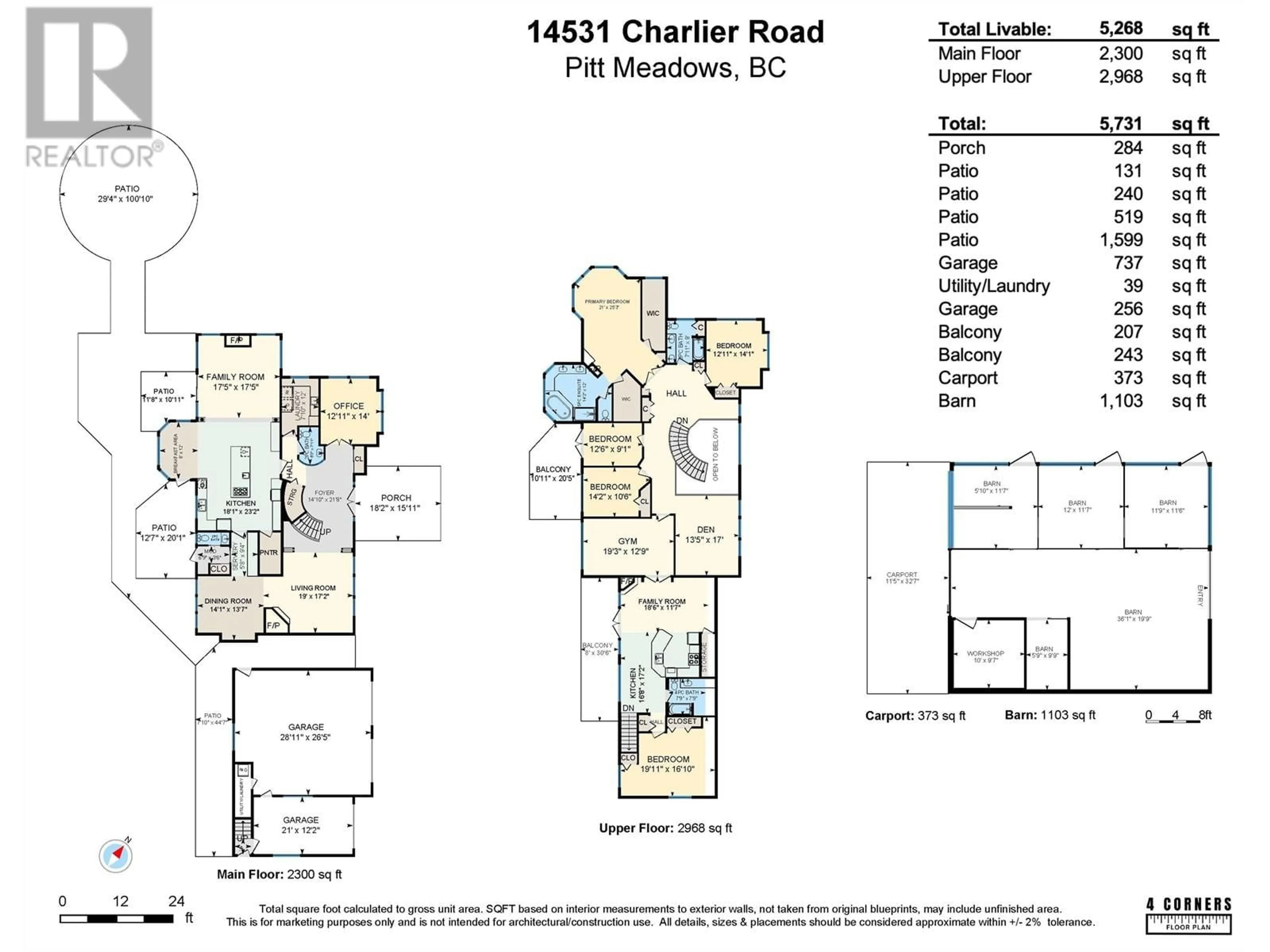 Floor plan for 14531 CHARLIER ROAD, Pitt Meadows British Columbia V3Y2T8