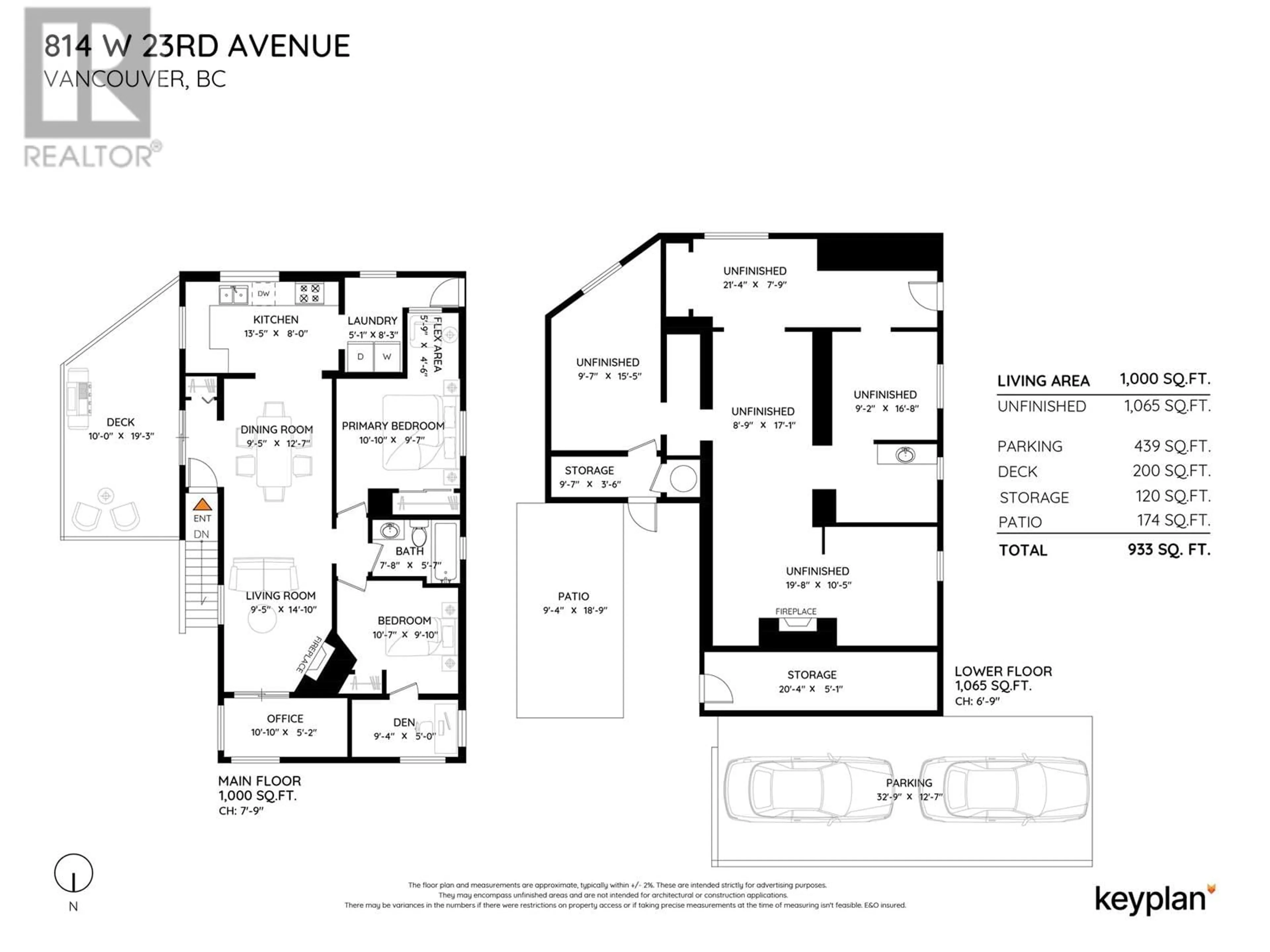 Floor plan for 814 W 23RD AVENUE, Vancouver British Columbia V5Z2A9