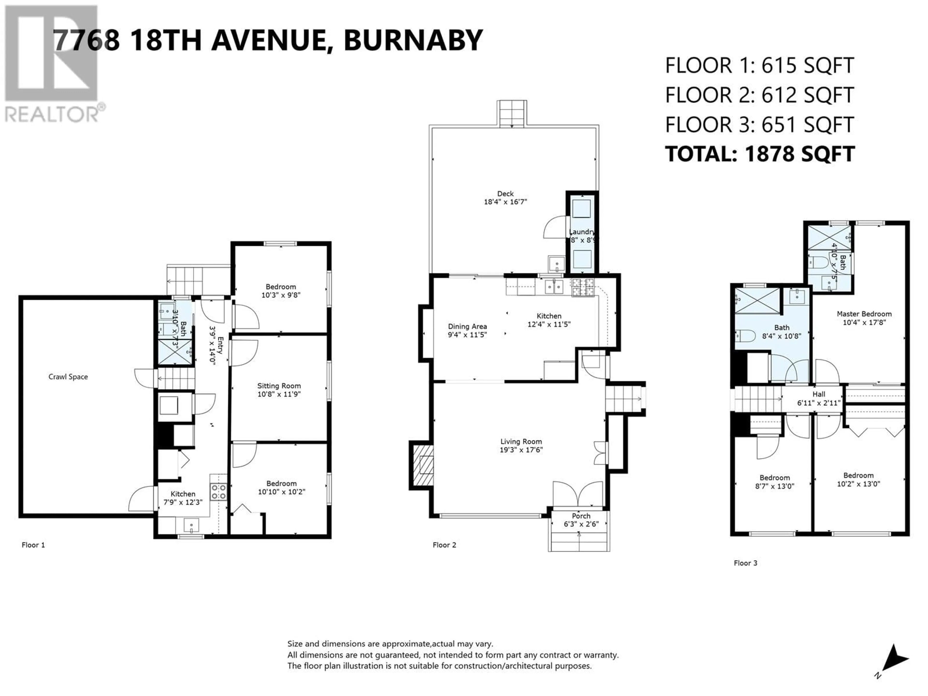 Floor plan for 7768 18TH AVENUE, Burnaby British Columbia V3N1J2