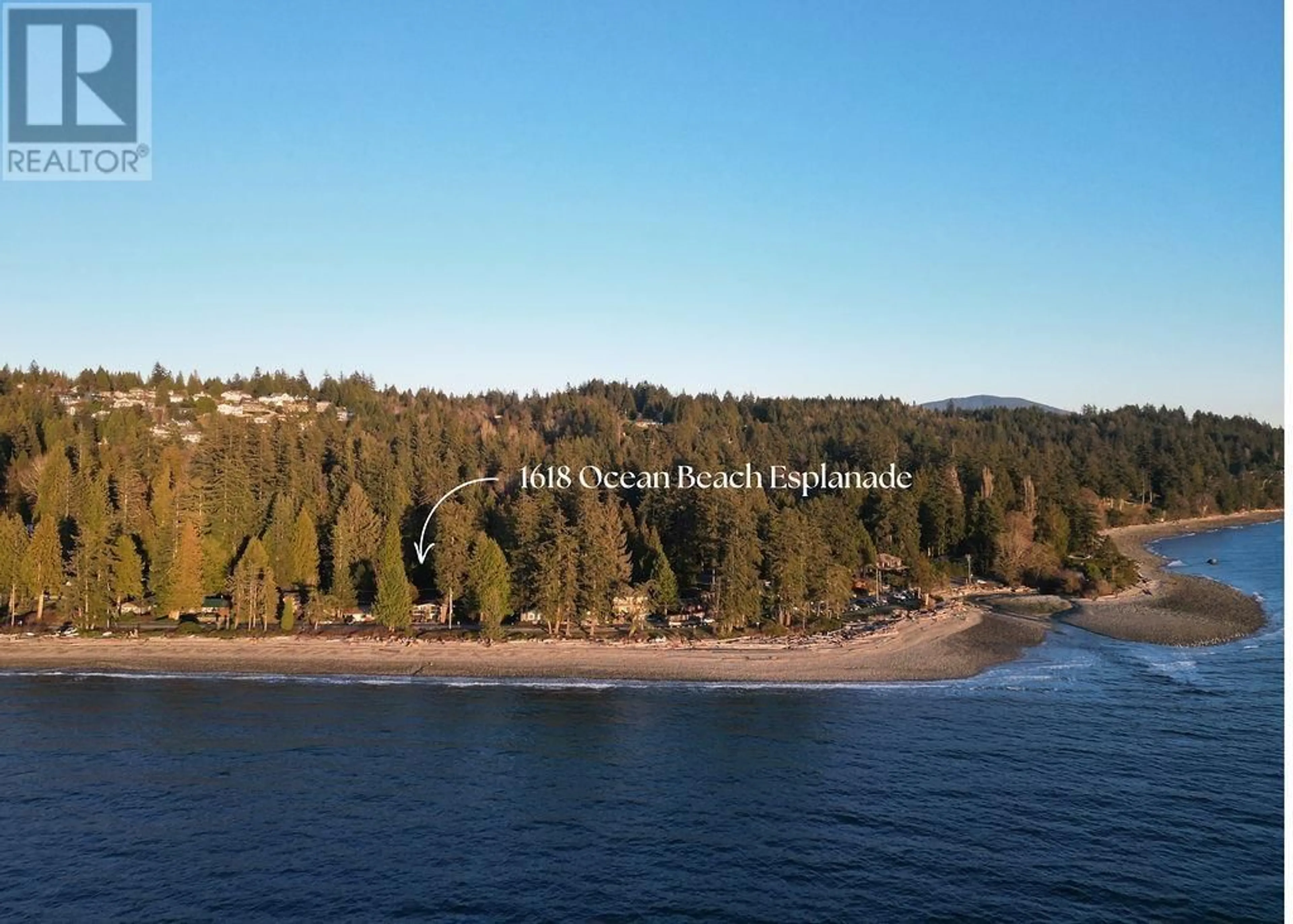 A pic from outside/outdoor area/front of a property/back of a property/a pic from drone, water/lake/river/ocean view for 1618 OCEAN BEACH ESPLANADE, Gibsons British Columbia V0N1V5