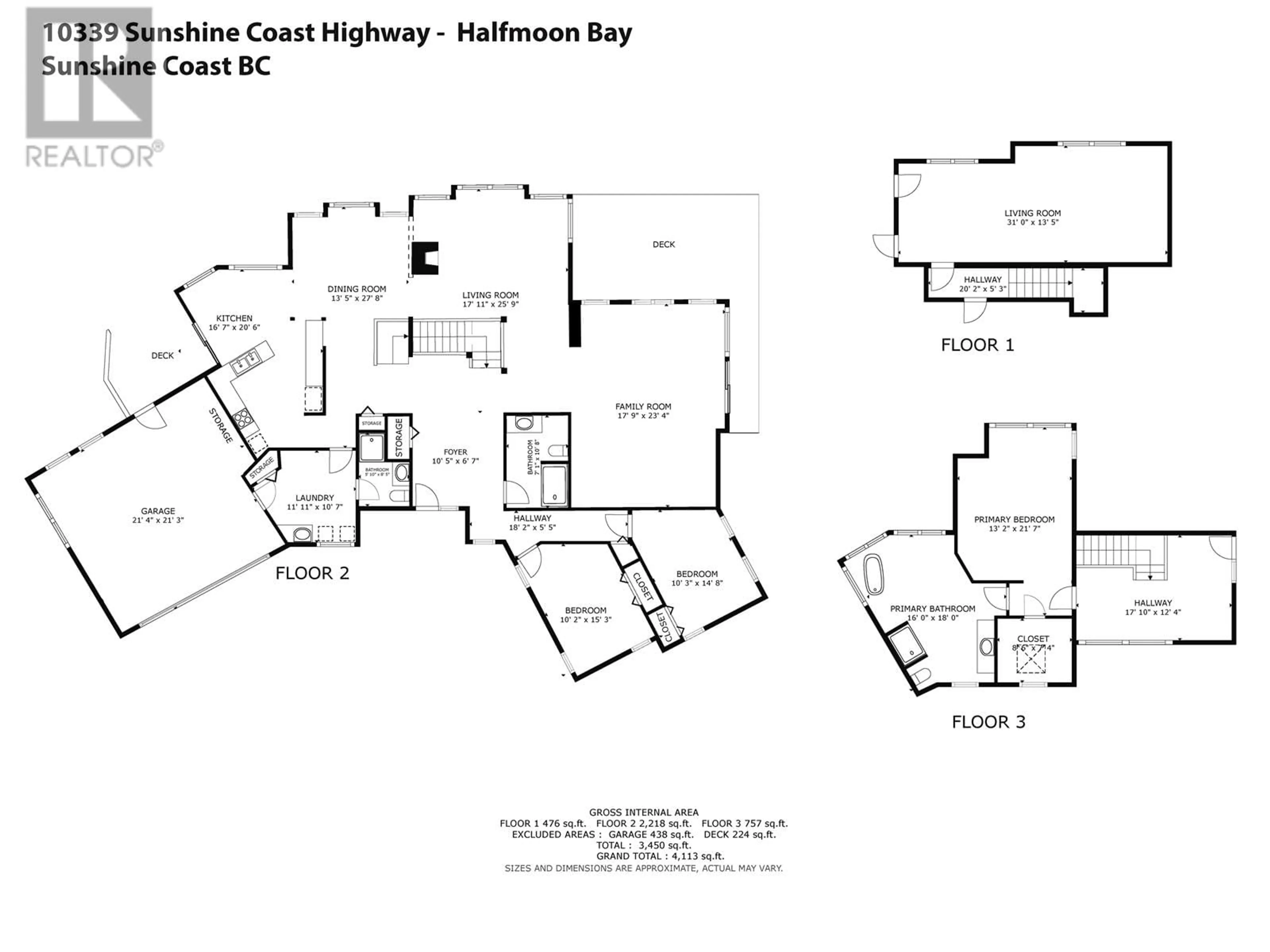 Floor plan for 10339 SUNSHINE COAST HIGHWAY, Halfmoon Bay British Columbia V7Z1B7