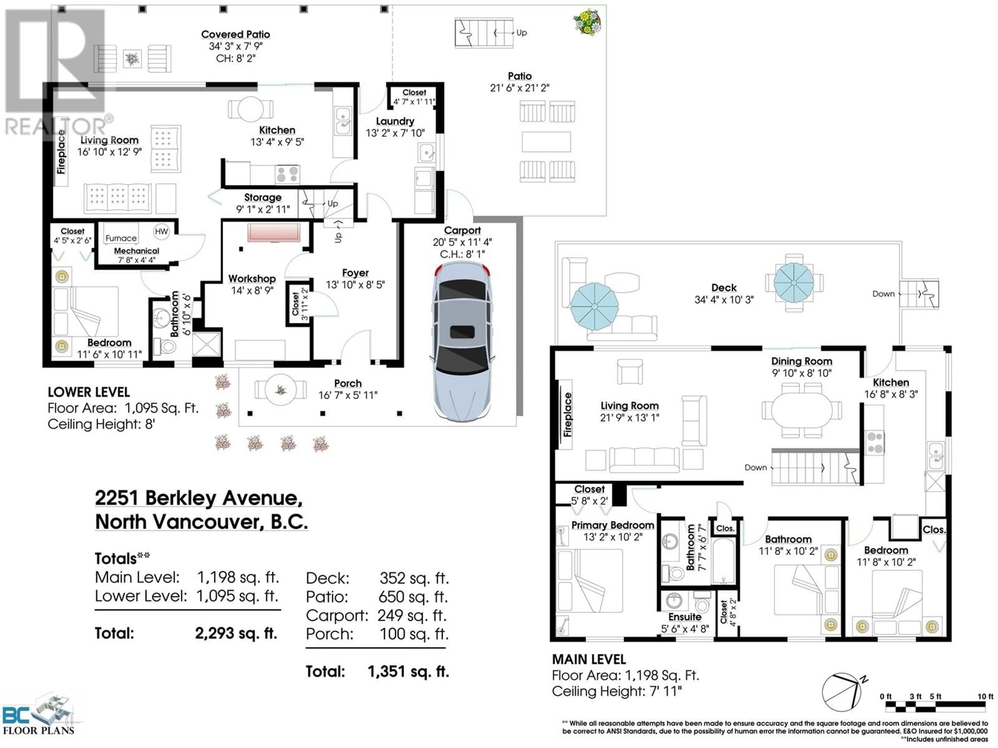 Floor plan for 2251 BERKLEY AVENUE, North Vancouver British Columbia V7H1Z6